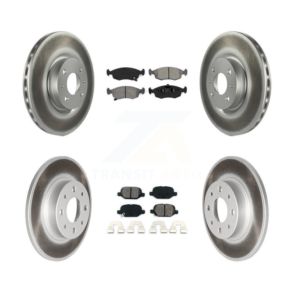Transit Auto KGS-101113 Disc Brake Kit for 2013-2019 Fiat 500 - Front and Rear