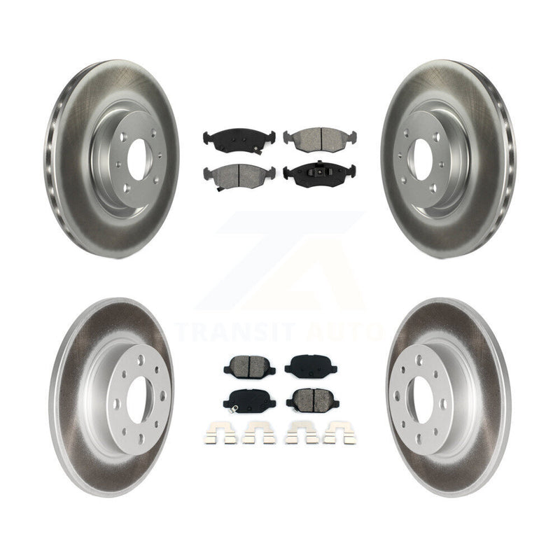 Transit Auto KGS-101113 Disc Brake Kit for 2013-2019 Fiat 500 - Front and Rear
