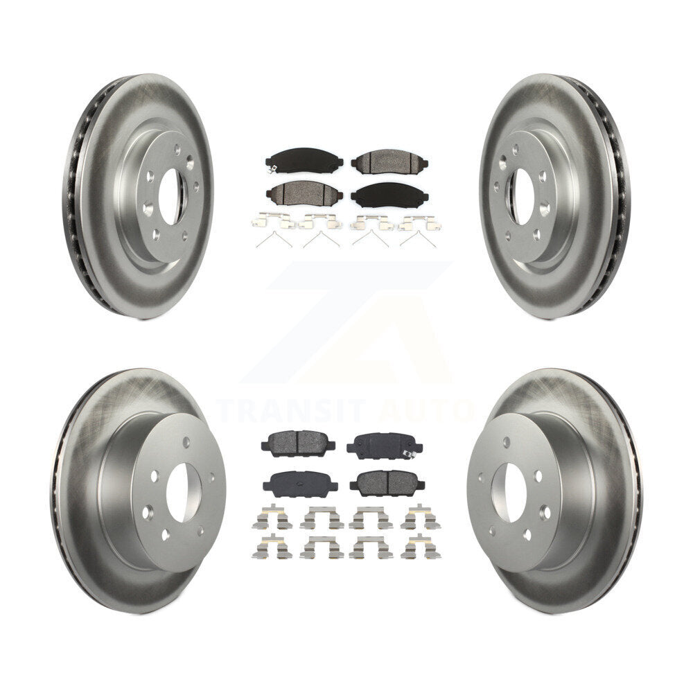 Transit Auto KGS-101114 Disc Brake Kit for 2015 Nissan LEAF - Front and Rear