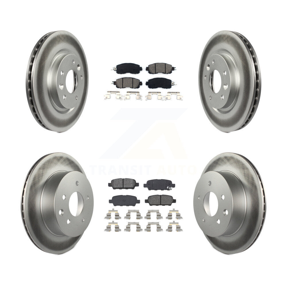 Transit Auto KGS-101115 Disc Brake Kit for 2014-2017 Nissan LEAF - Front and Rear