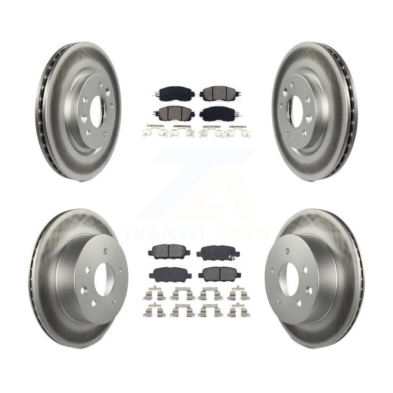 Transit Auto KGS-101115 Disc Brake Kit for 2014-2017 Nissan LEAF - Front and Rear