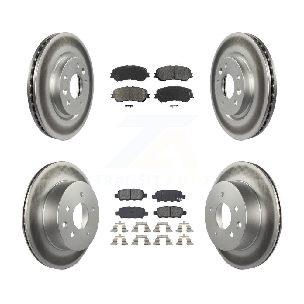 Transit Auto KGS-101116 Disc Brake Kit for 2014-2023 Nissan Rogue, Nissan Rogue Sport, Nissan Qashqai - Front and Rear