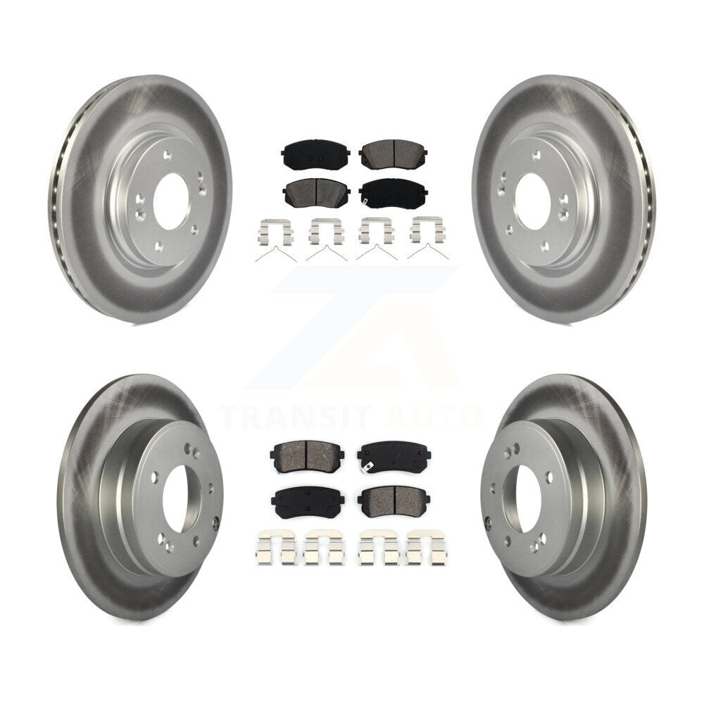 Transit Auto KGS-101120 Disc Brake Kit for 2015-2016 Hyundai Sonata - Front and Rear