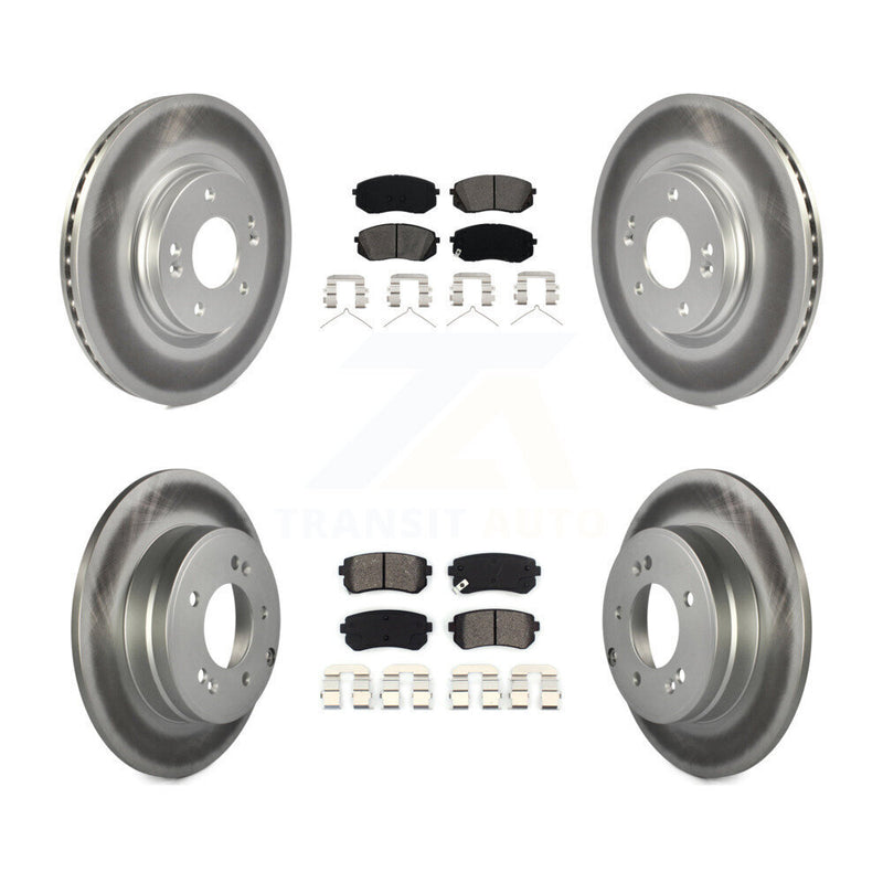 Transit Auto KGS-101120 Disc Brake Kit for 2015-2016 Hyundai Sonata - Front and Rear