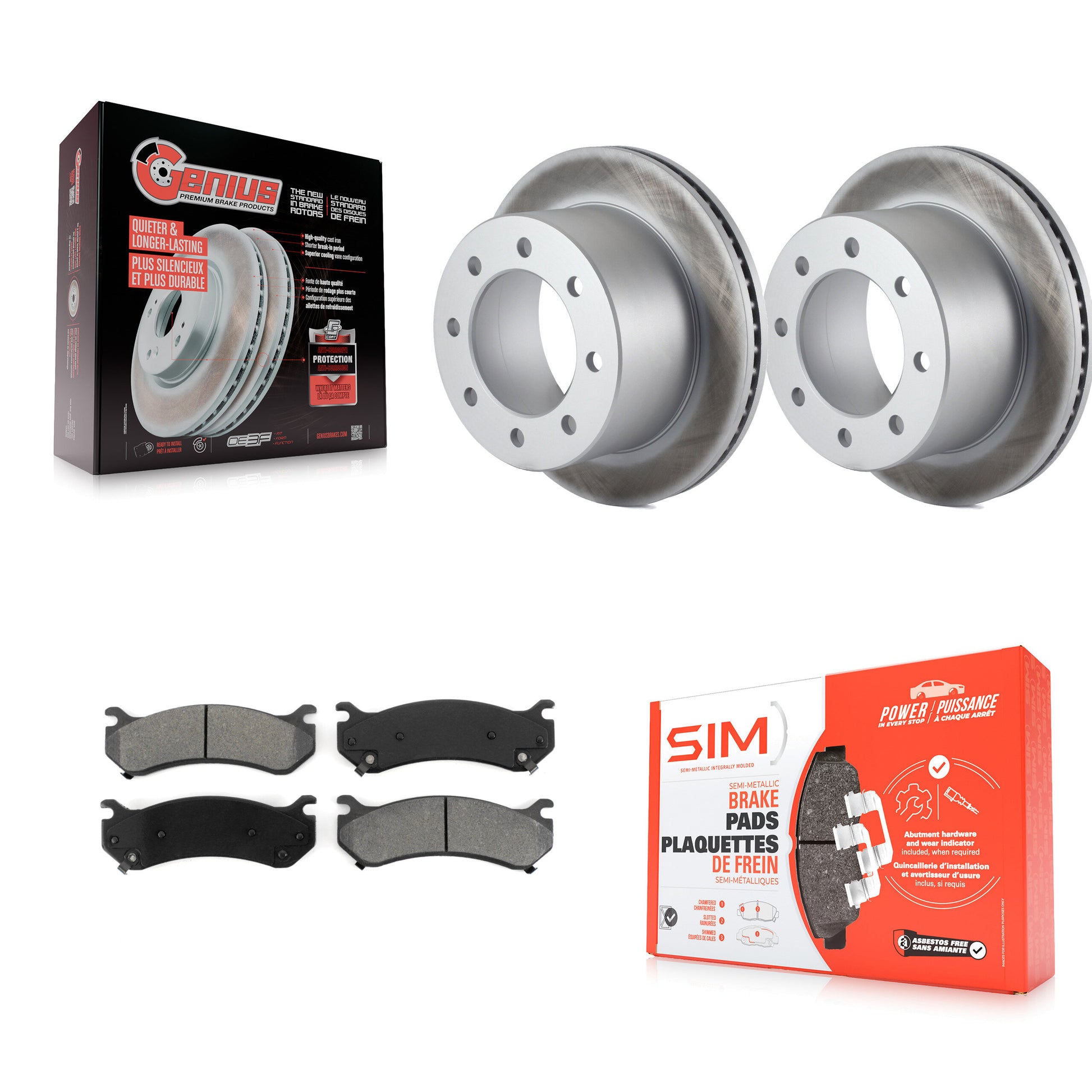 Transit Auto KGS-101136 Disc Brake Kit for 2007 GMC Sierra 3500 Classic - Rear