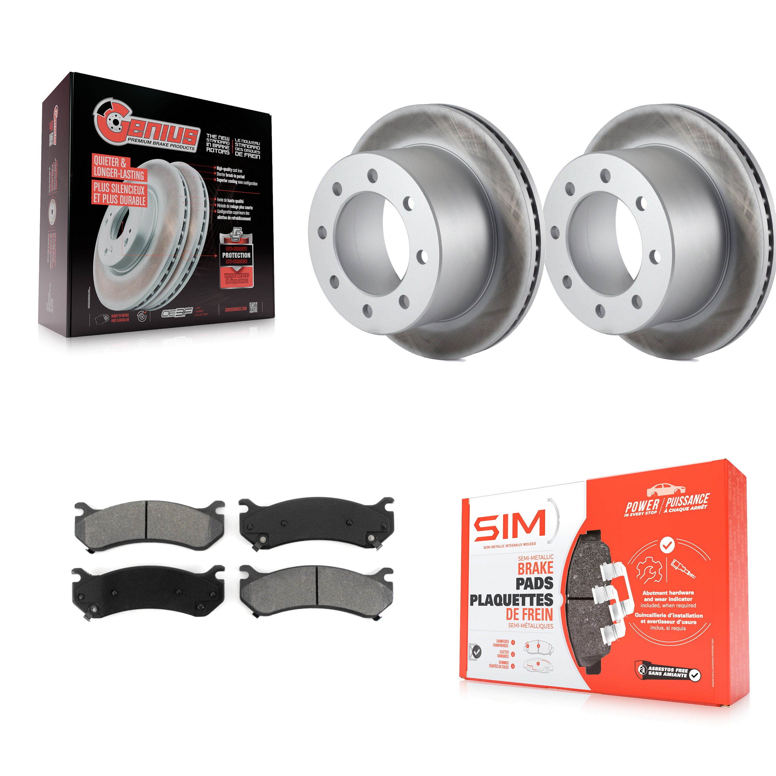 Transit Auto KGS-101136 Disc Brake Kit for 2007 GMC Sierra 3500 Classic - Rear