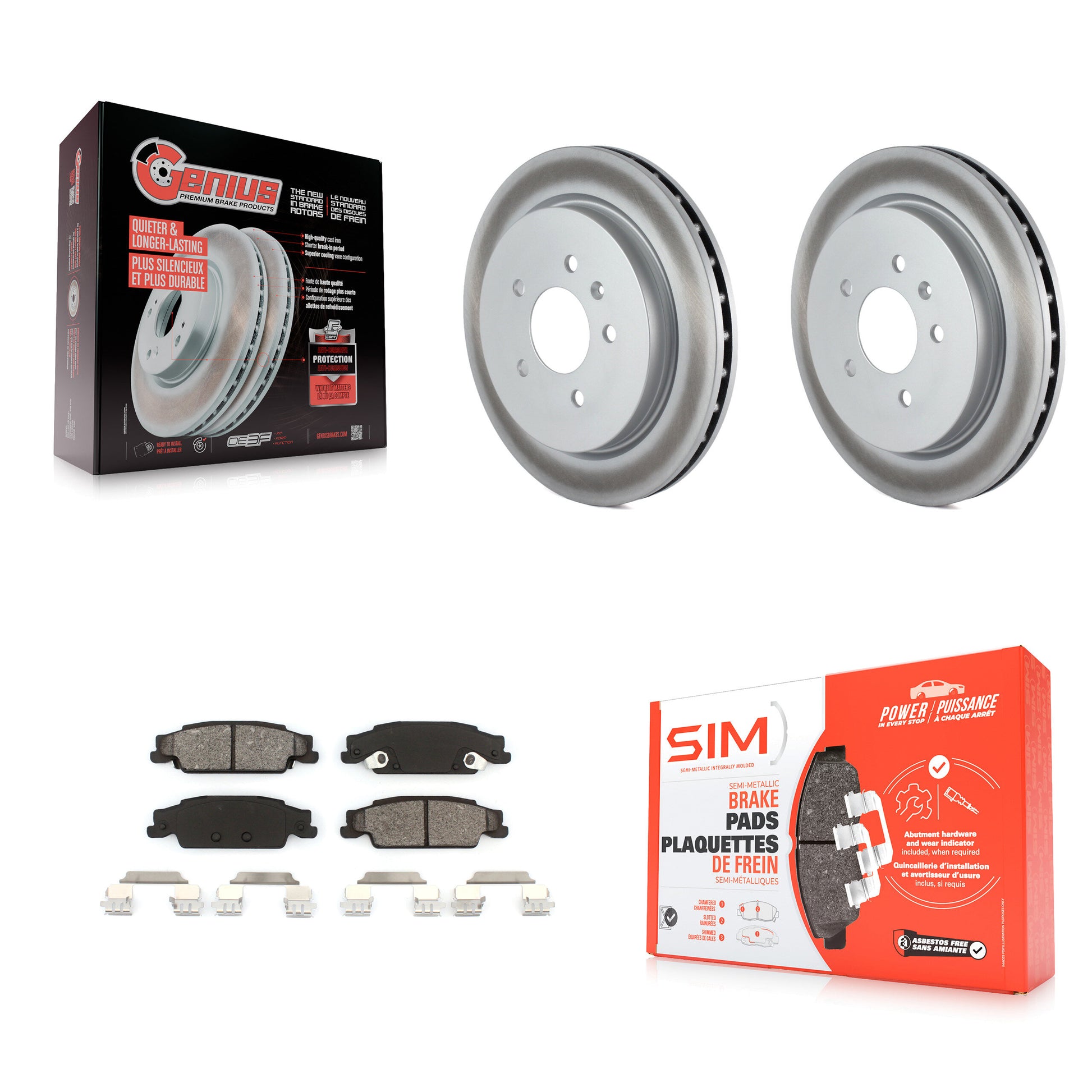Transit Auto KGS-101142 Disc Brake Kit for 2003-2011 Cadillac CTS, Cadillac STS - Rear