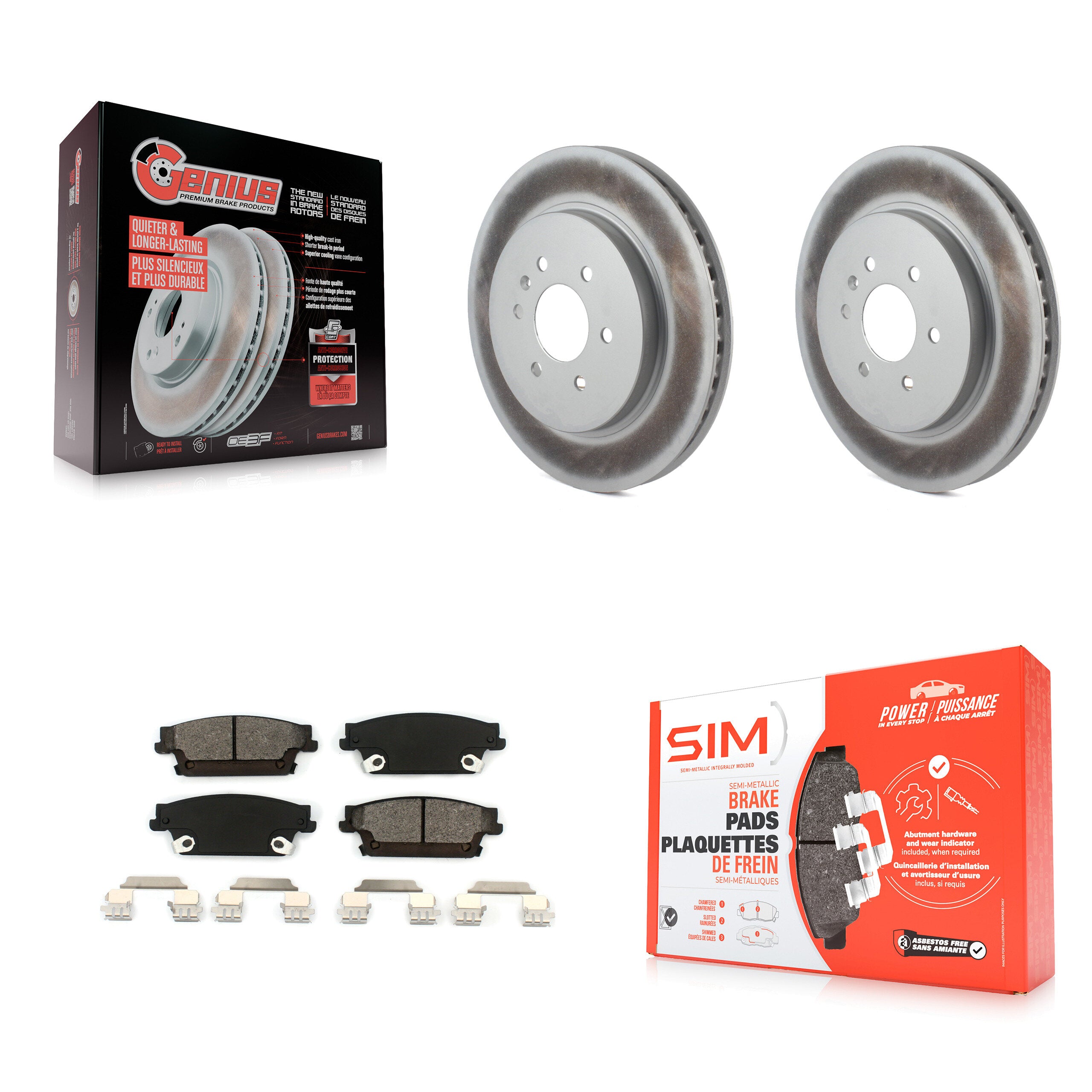 Transit Auto KGS-101145 Disc Brake Kit for 2004-2009 Cadillac SRX - Rear