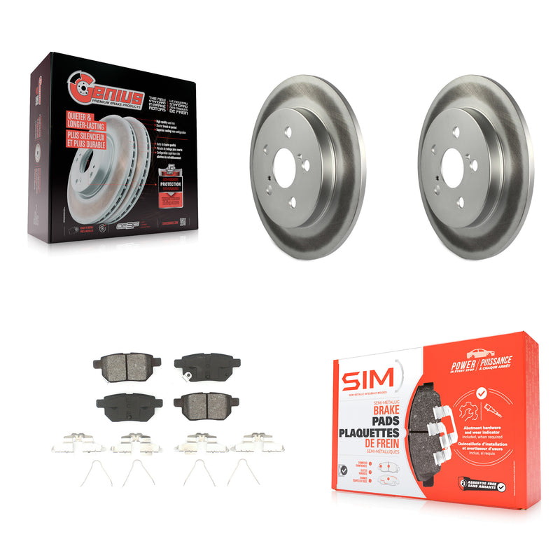 Transit Auto KGS-101158 Disc Brake Kit for 2009-2022 Toyota Corolla, Toyota Prius AWD-e and More - Rear