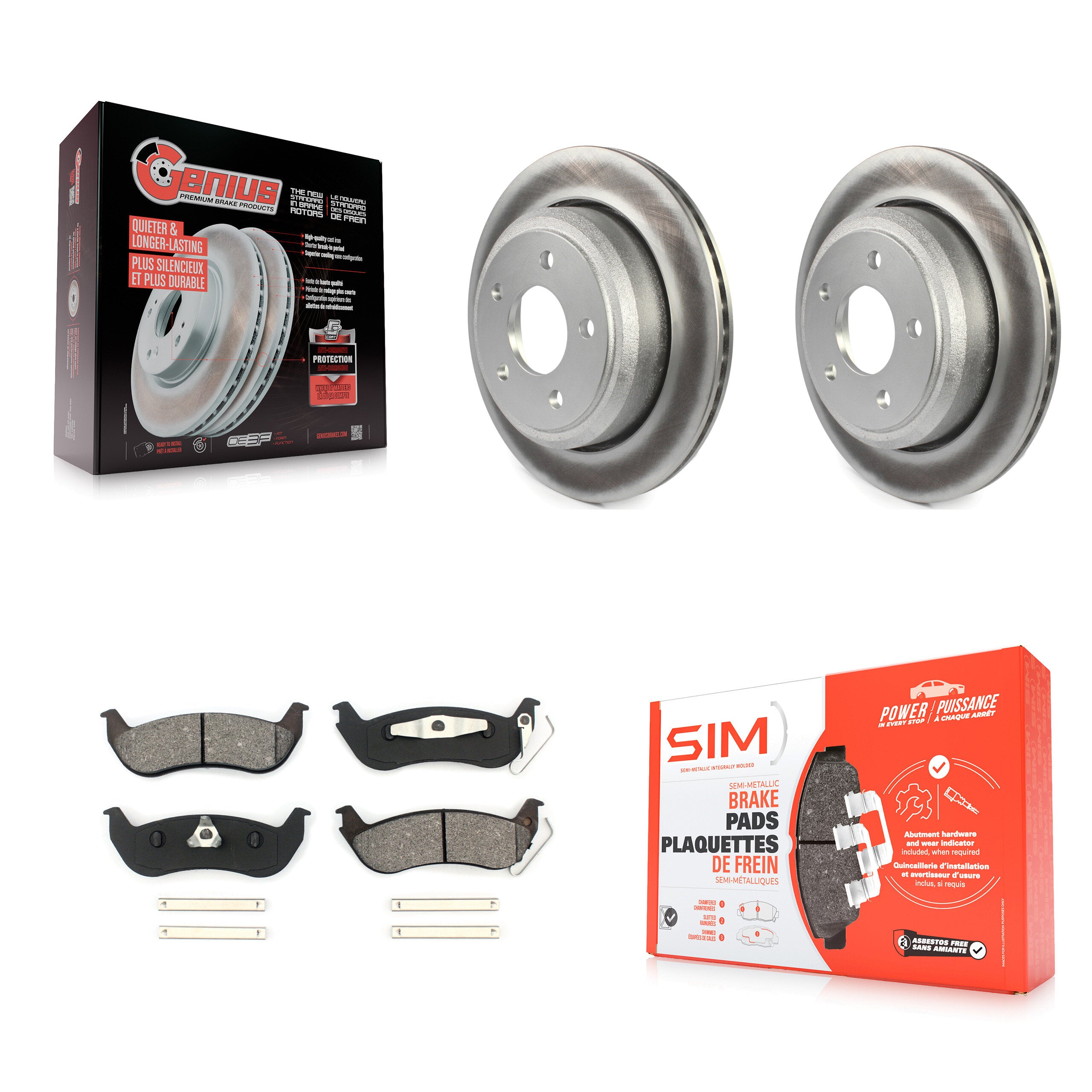 Transit Auto KGS-101210 Disc Brake Kit for 2010-2011 Ford Ranger, Mazda B2300, Mazda B4000 - Rear