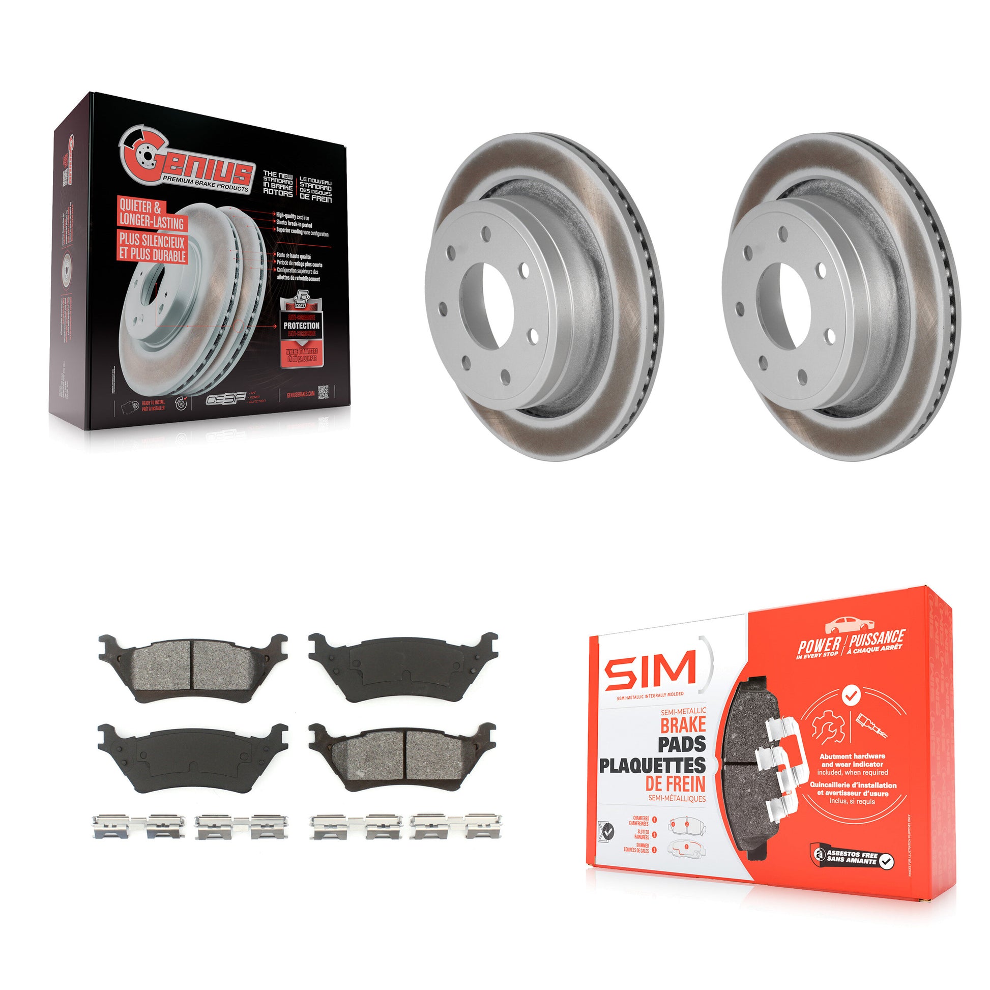 Transit Auto KGS-101213 Disc Brake Kit for 2012-2014 Ford F-150 - Rear