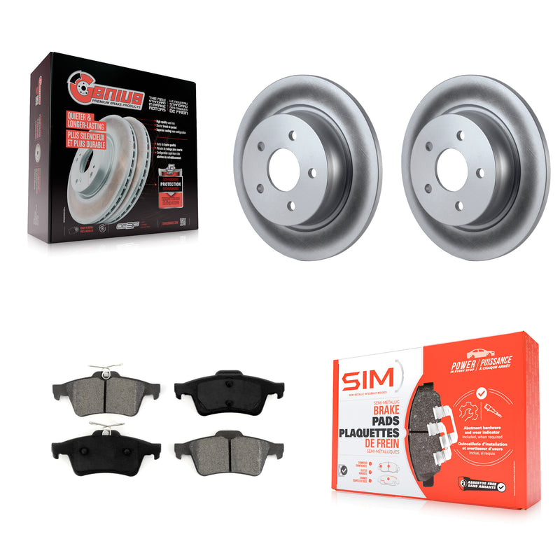 Transit Auto KGS-101216 Disc Brake Kit for 2013-2018 Ford Transit Connect, Ford C-Max, Ford Escape - Rear
