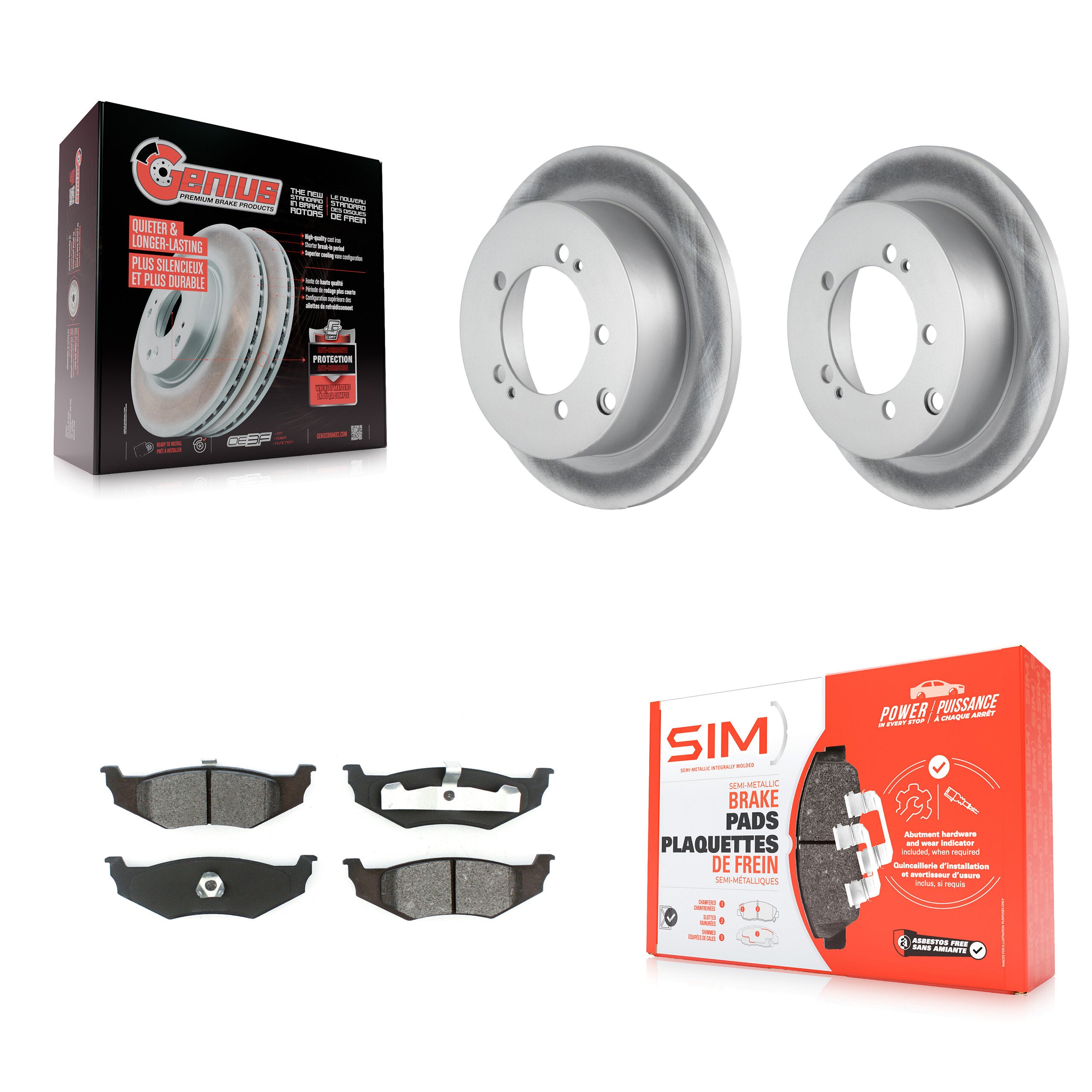 Transit Auto KGS-101227 Disc Brake Kit for 2000 Dodge Stratus - Rear