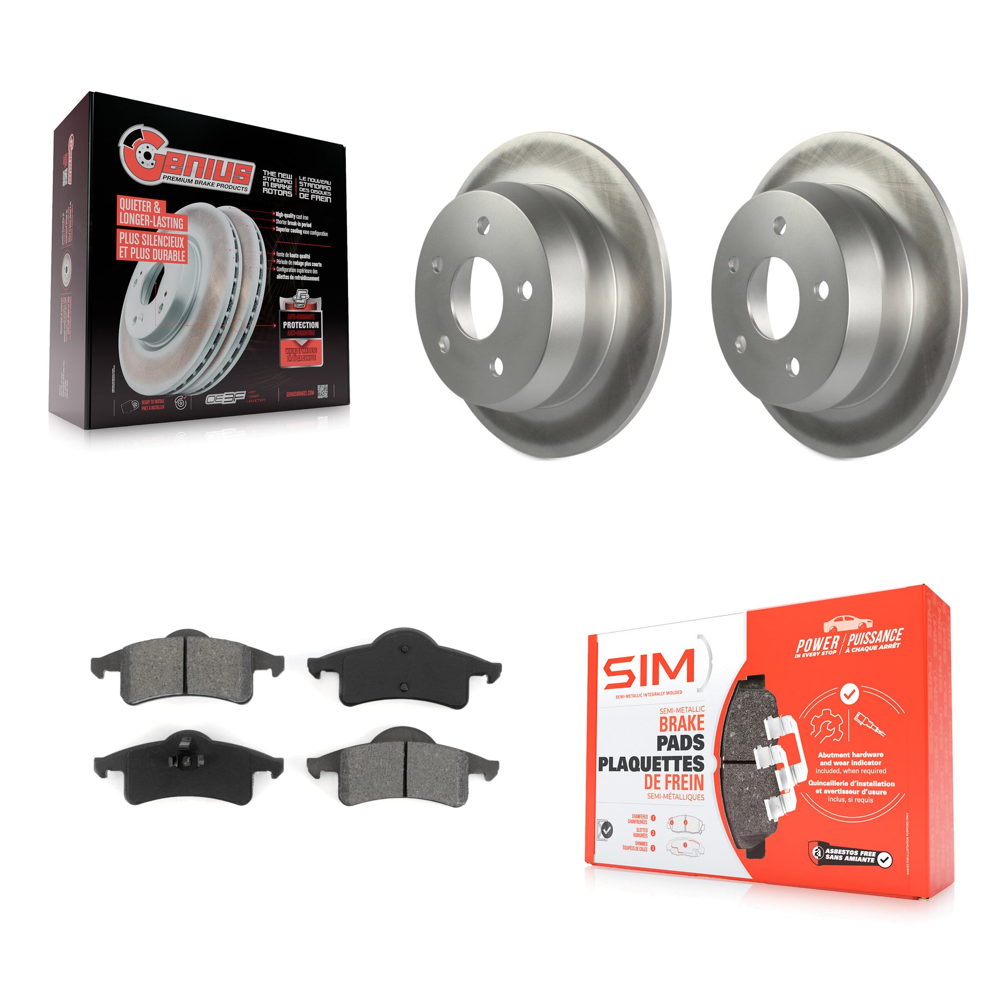 Transit Auto KGS-101229 Disc Brake Kit for 1999-2004 Jeep Grand Cherokee - Rear