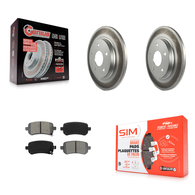 Transit Auto KGS-101249 Disc Brake Kit for 2008-2012 Chrysler Town & Country, Dodge Grand Caravan and More - Rear