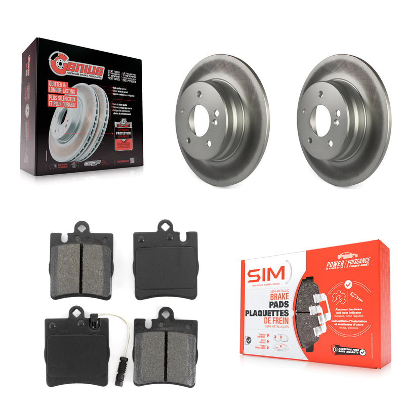 Transit Auto KGS-101284 Disc Brake Kit for 1996-2011 Mercedes-Benz SLK300, Mercedes-Benz C230 and More - Rear