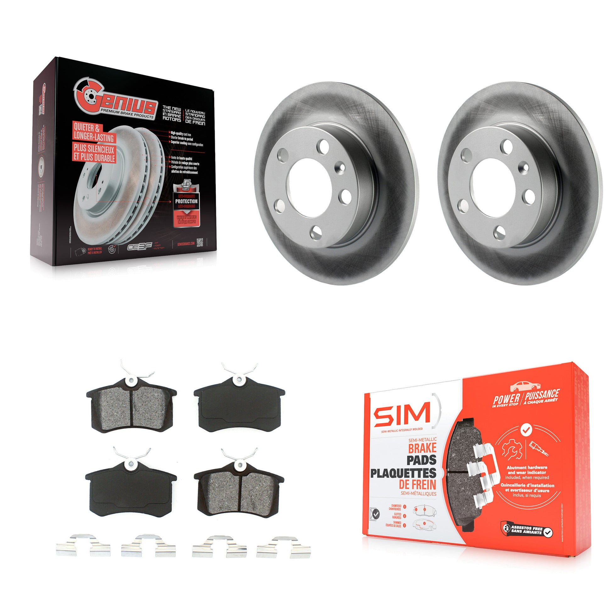 Transit Auto KGS-101287 Disc Brake Kit for 2007-2010 Volkswagen Beetle - Rear