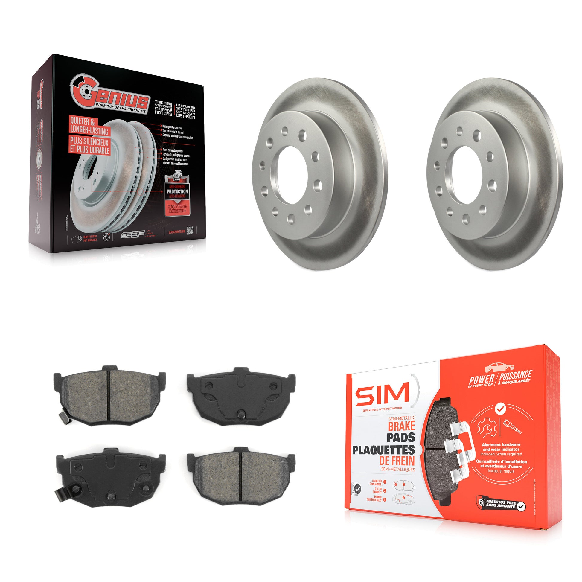 Transit Auto KGS-101306 Disc Brake Kit for 2003-2008 Hyundai Tiburon - Rear