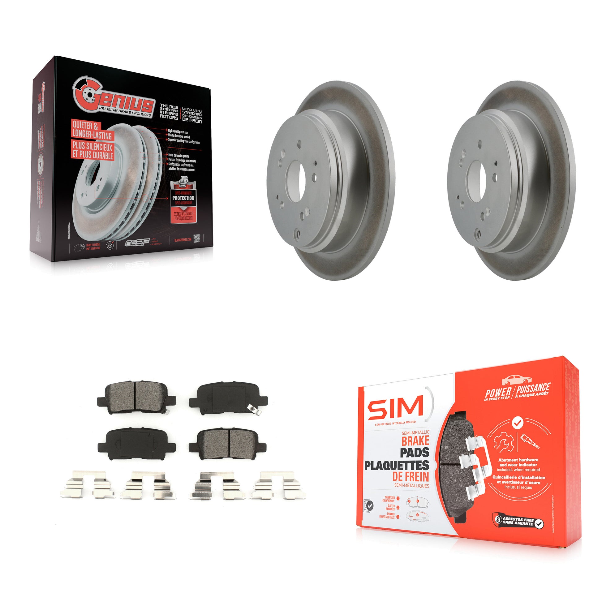 Transit Auto KGS-101309 Disc Brake Kit for 2002-2004 Honda Odyssey - Rear