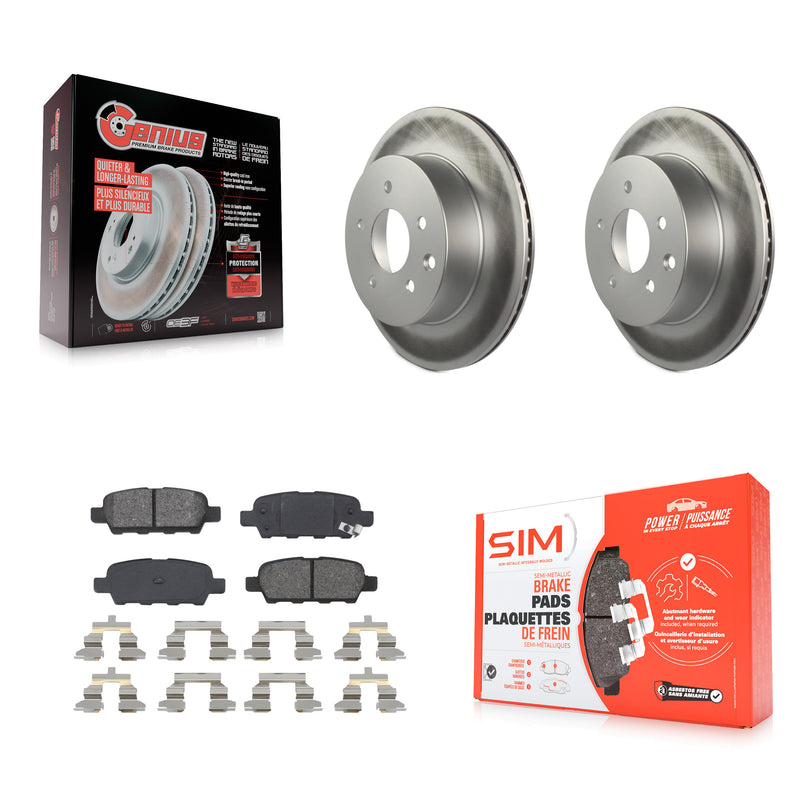 Transit Auto KGS-101313 Disc Brake Kit for 2003-2023 Nissan LEAF, Nissan Rogue Sport and More - Rear