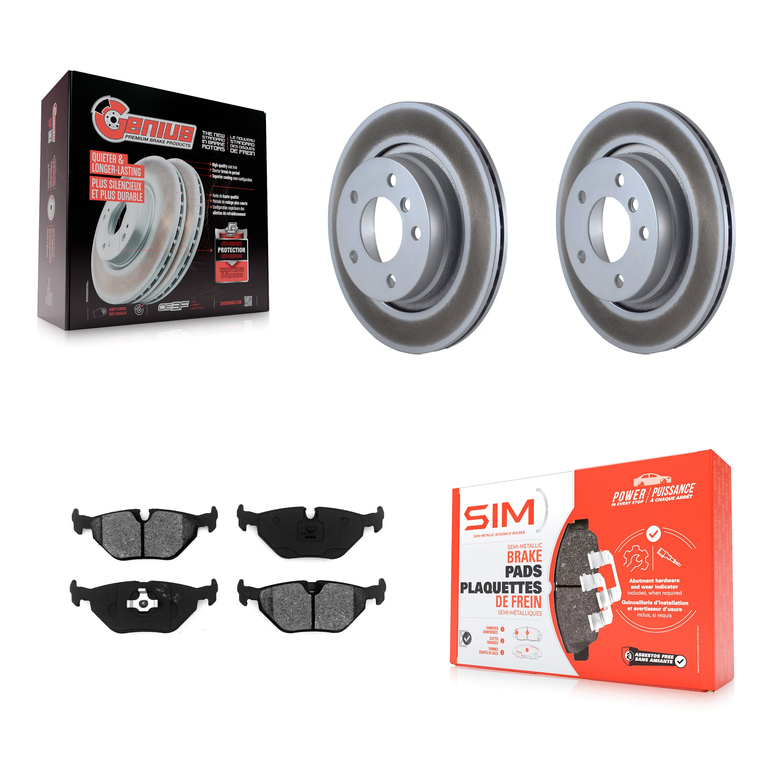 Transit Auto KGS-101315 Disc Brake Kit for 1996-1997 BMW 328i - Rear