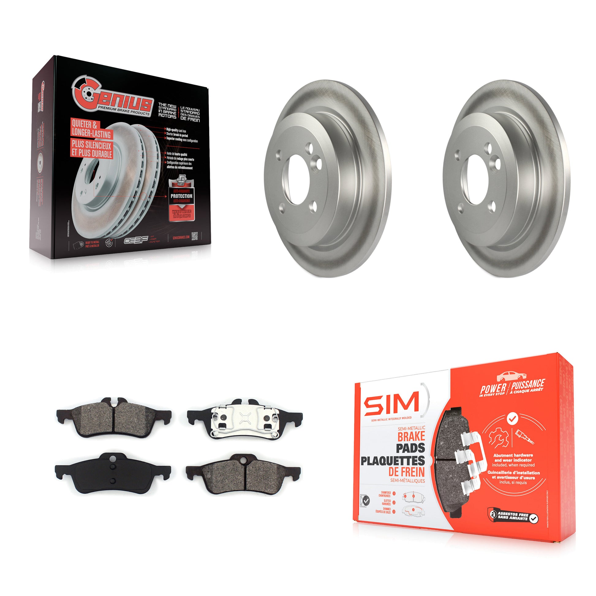 Transit Auto KGS-101319 Disc Brake Kit for 2002-2006 Mini Cooper - Rear