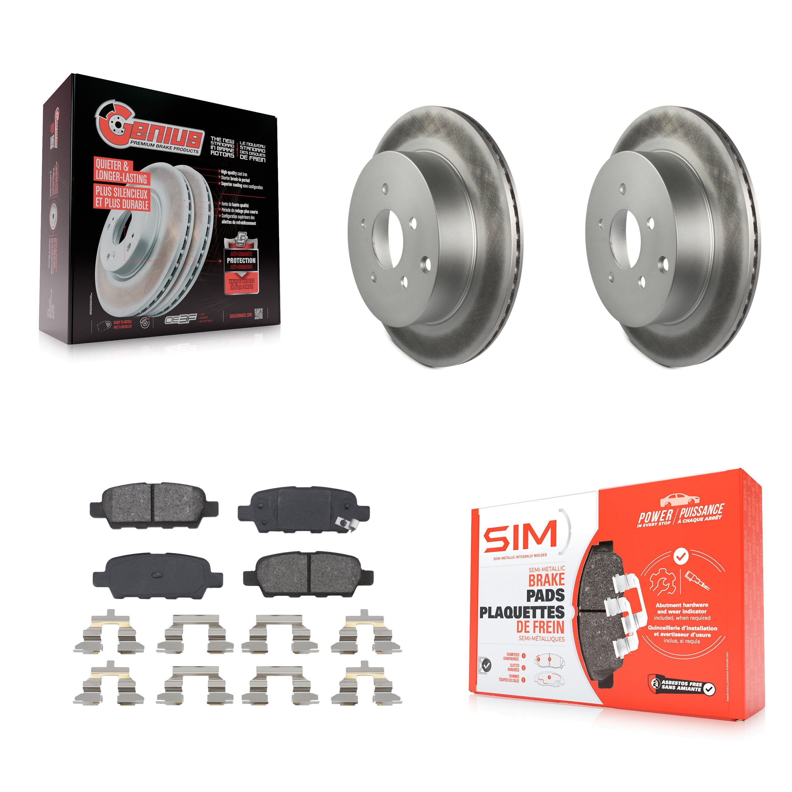 Transit Auto KGS-101321 Disc Brake Kit for 2003-2024 INFINITI Q60, INFINITI Q70L and More - Rear