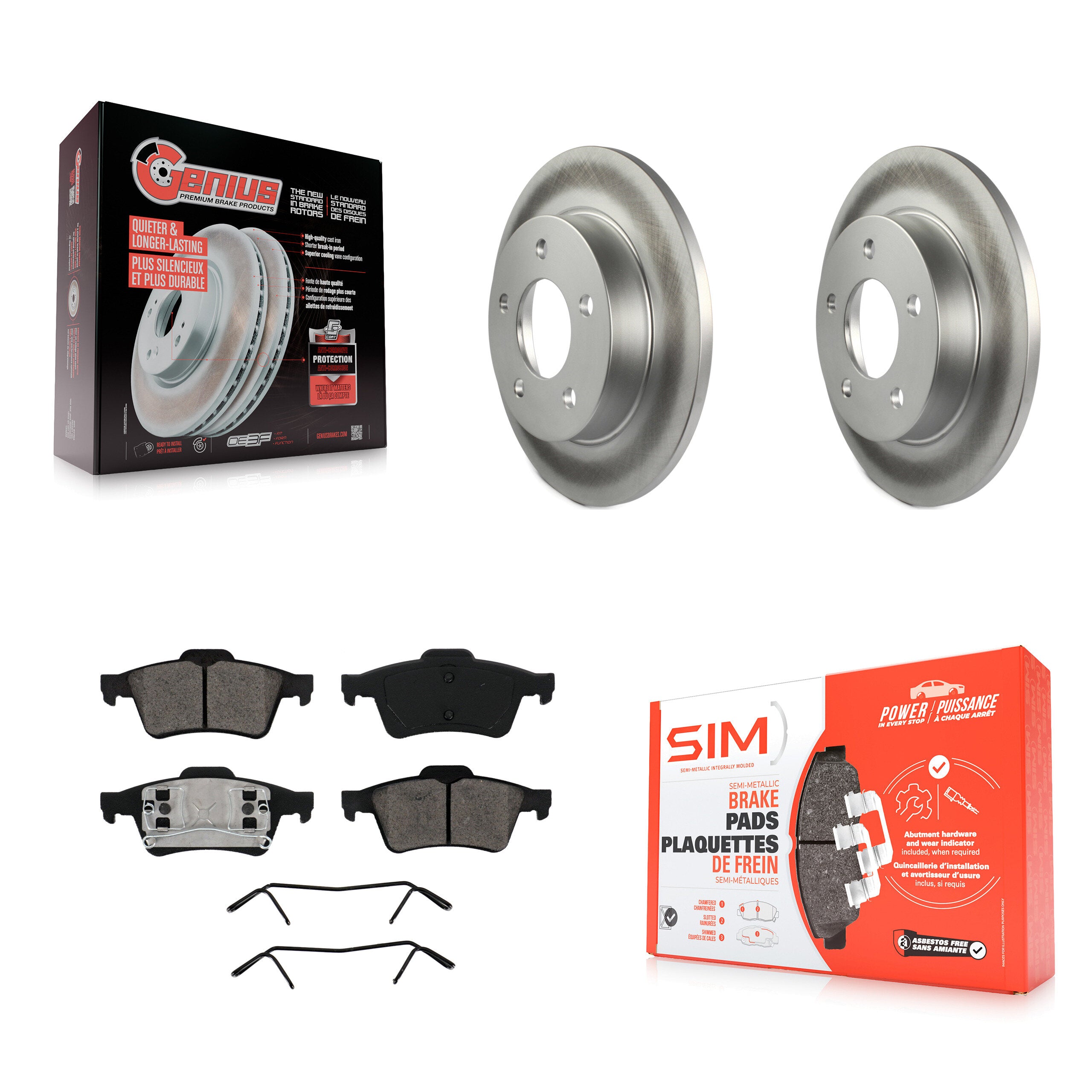 Transit Auto KGS-101340 Disc Brake Kit for 2004-2005 Mazda 3 - Rear