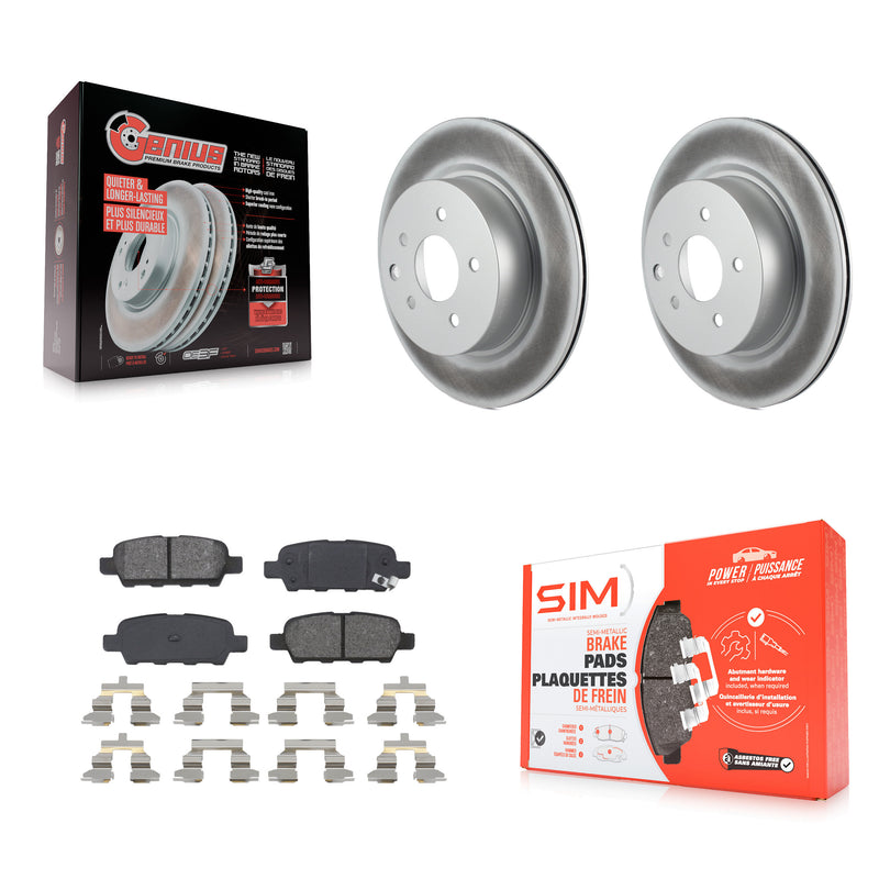 Transit Auto KGS-101350 Disc Brake Kit for 2005-2022 Nissan Maxima, INFINITI Q40 and More - Rear