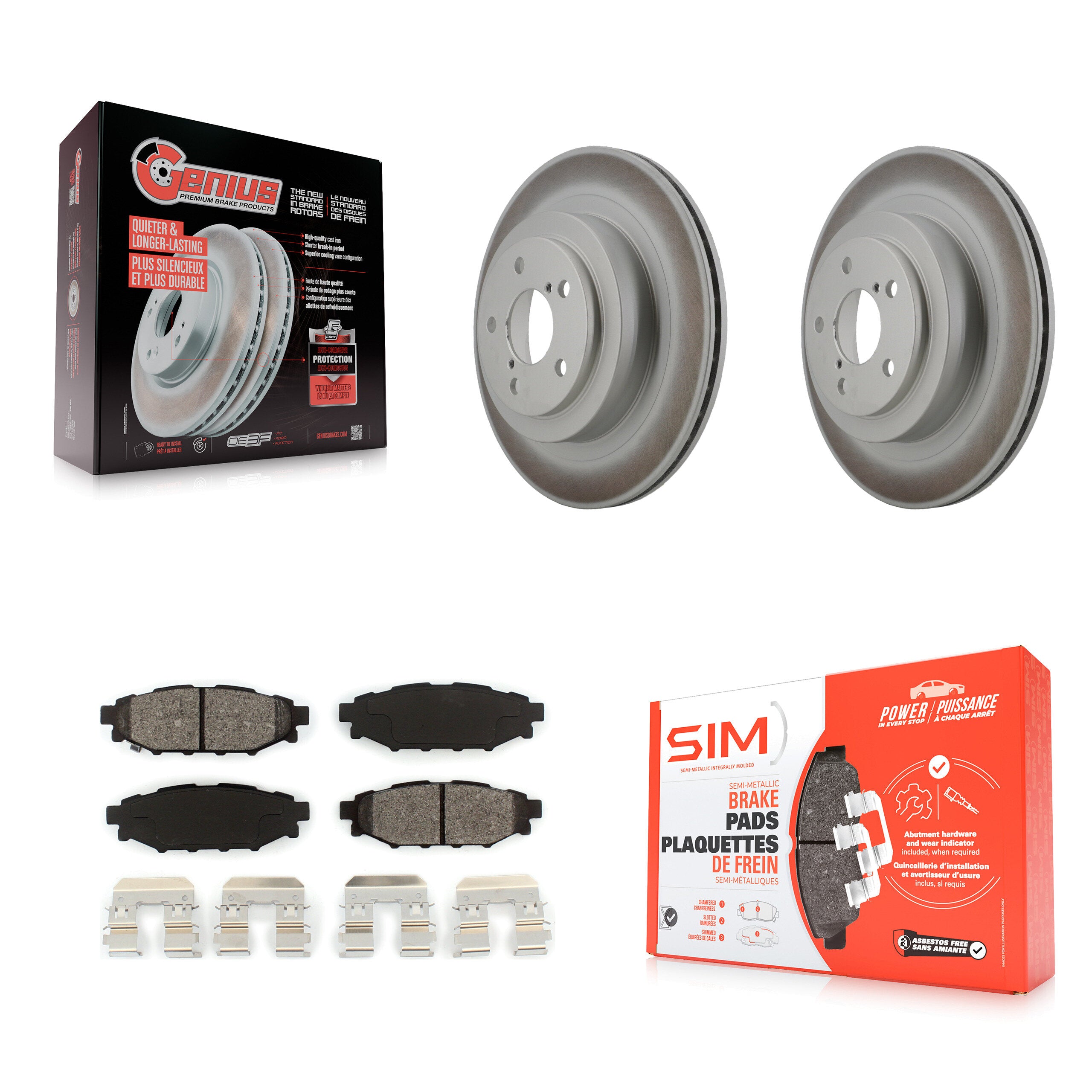 Transit Auto KGS-101353 Disc Brake Kit for 2005-2006 Subaru Legacy - Rear
