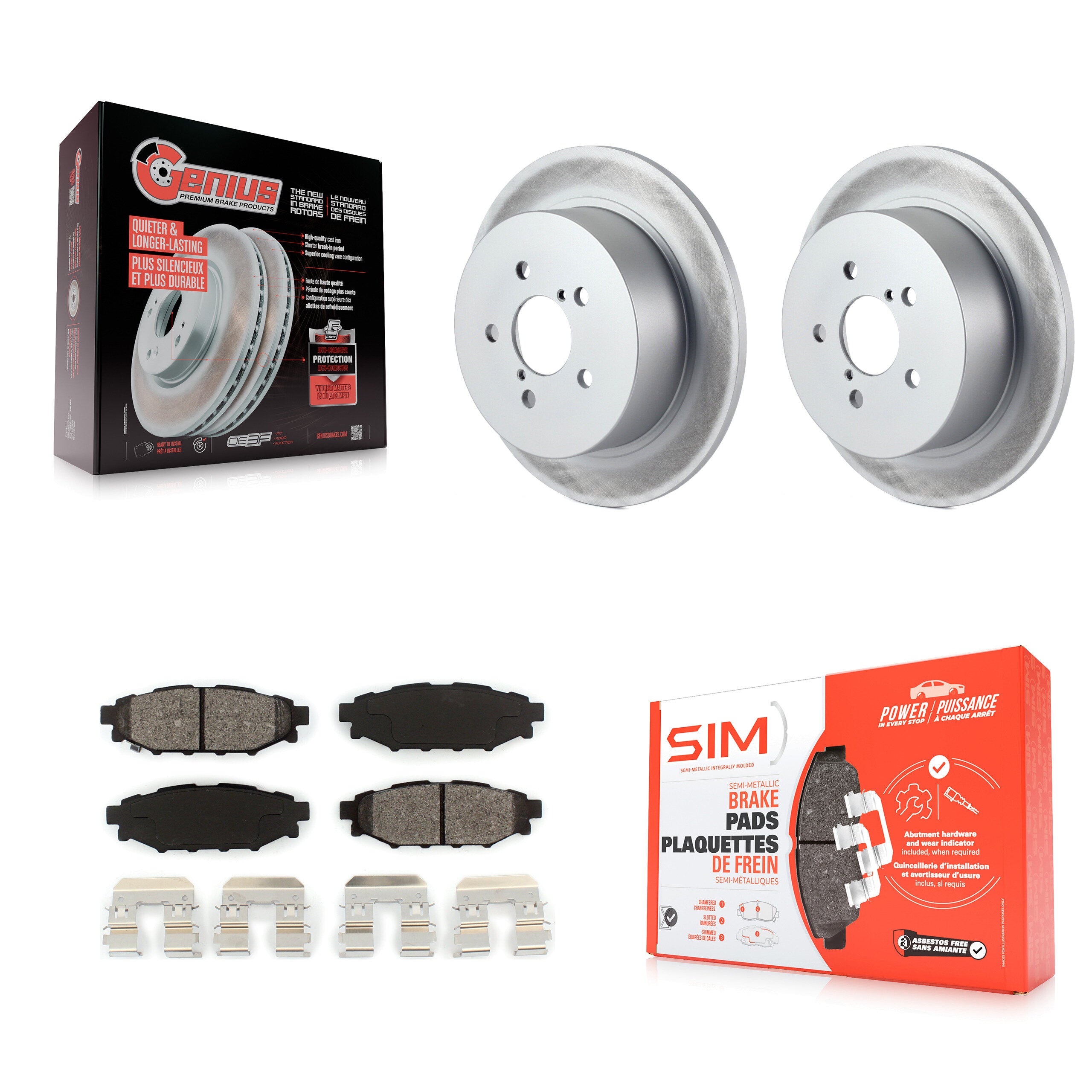 Transit Auto KGS-101356 Disc Brake Kit for 2005-2009 Subaru Legacy, Subaru Outback - Rear