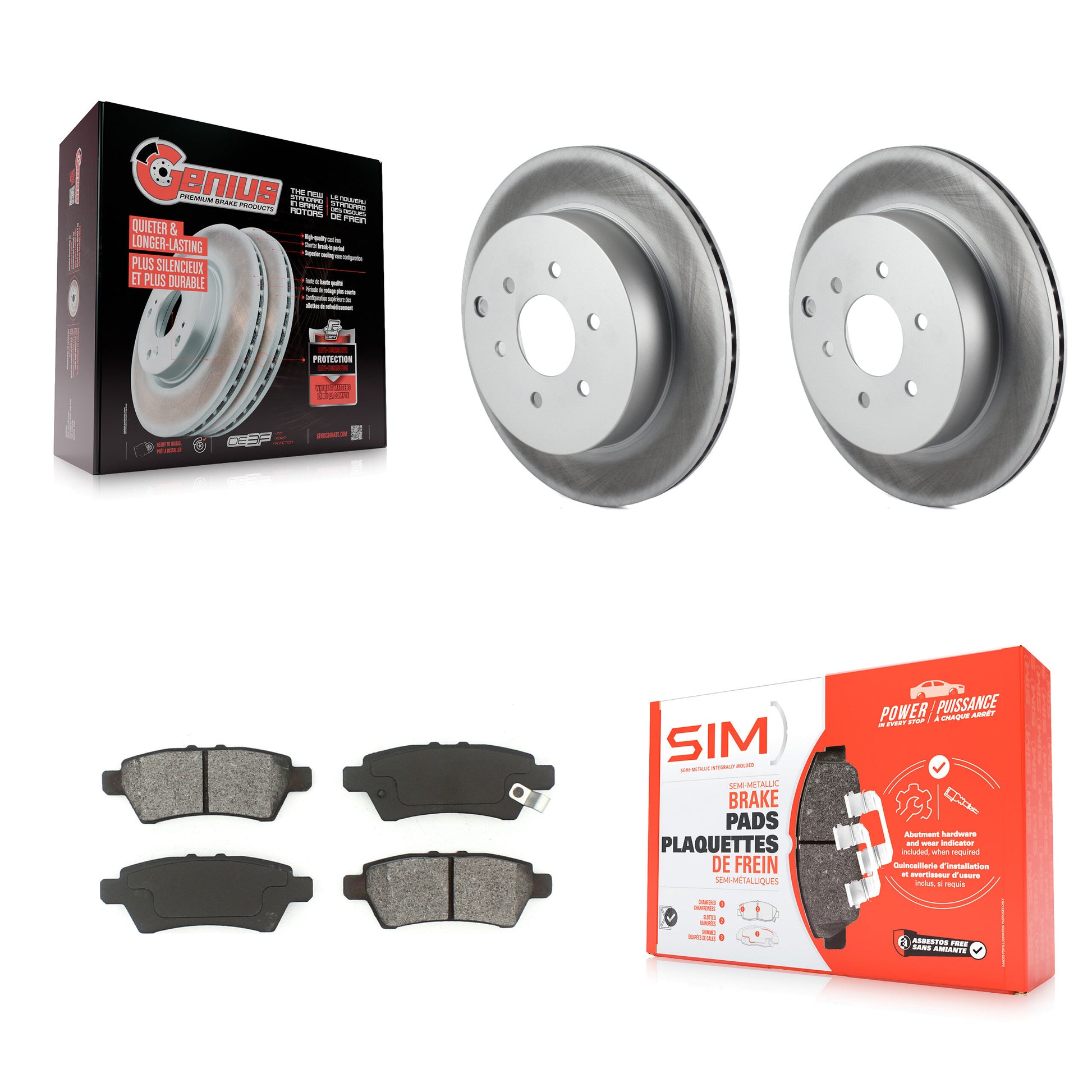 Transit Auto KGS-101376 Disc Brake Kit for 2004-2012 Nissan Pathfinder - Rear