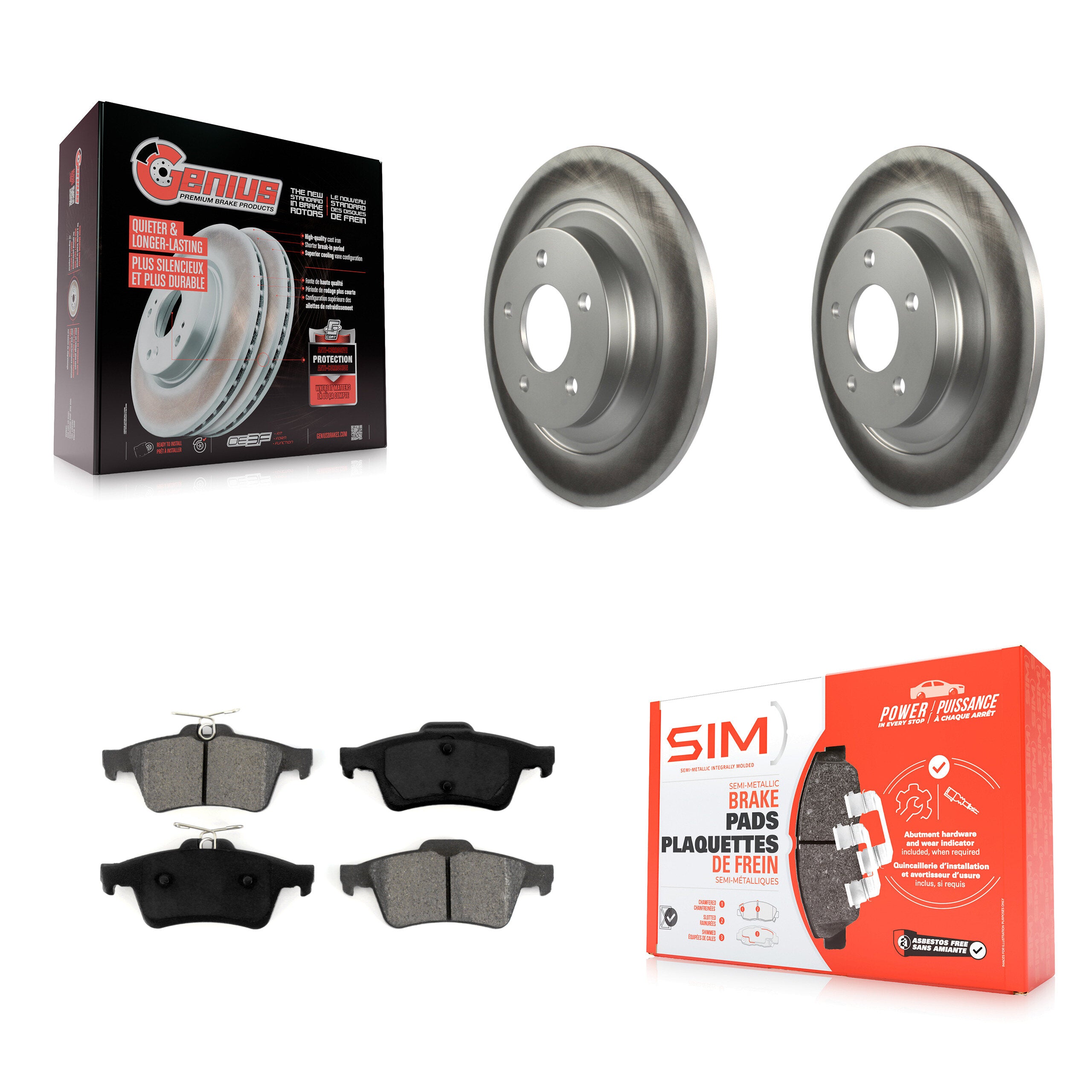 Transit Auto KGS-101381 Disc Brake Kit for 2006-2017 Mazda 5 - Rear