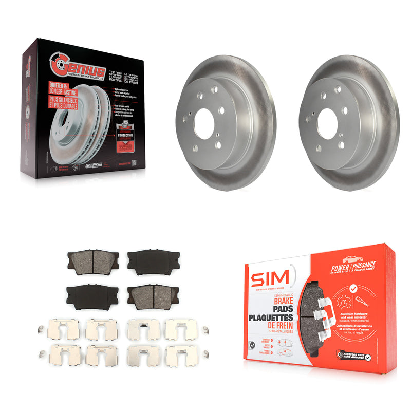 Transit Auto KGS-101385 Disc Brake Kit for 2006-2018 Lexus HS250h, Toyota RAV4 - Rear