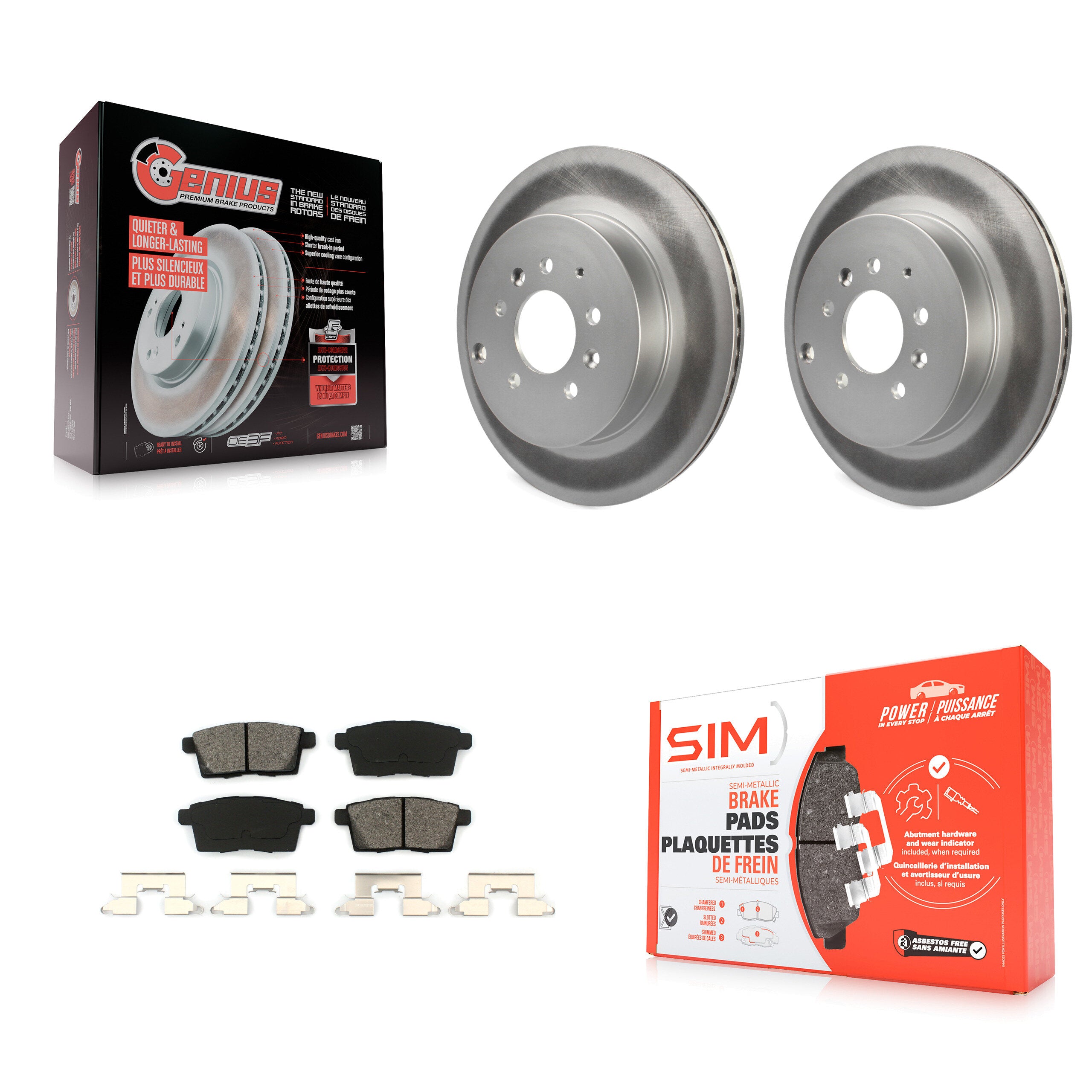 Transit Auto KGS-101404 Disc Brake Kit for 2007-2015 Mazda CX-9 - Rear