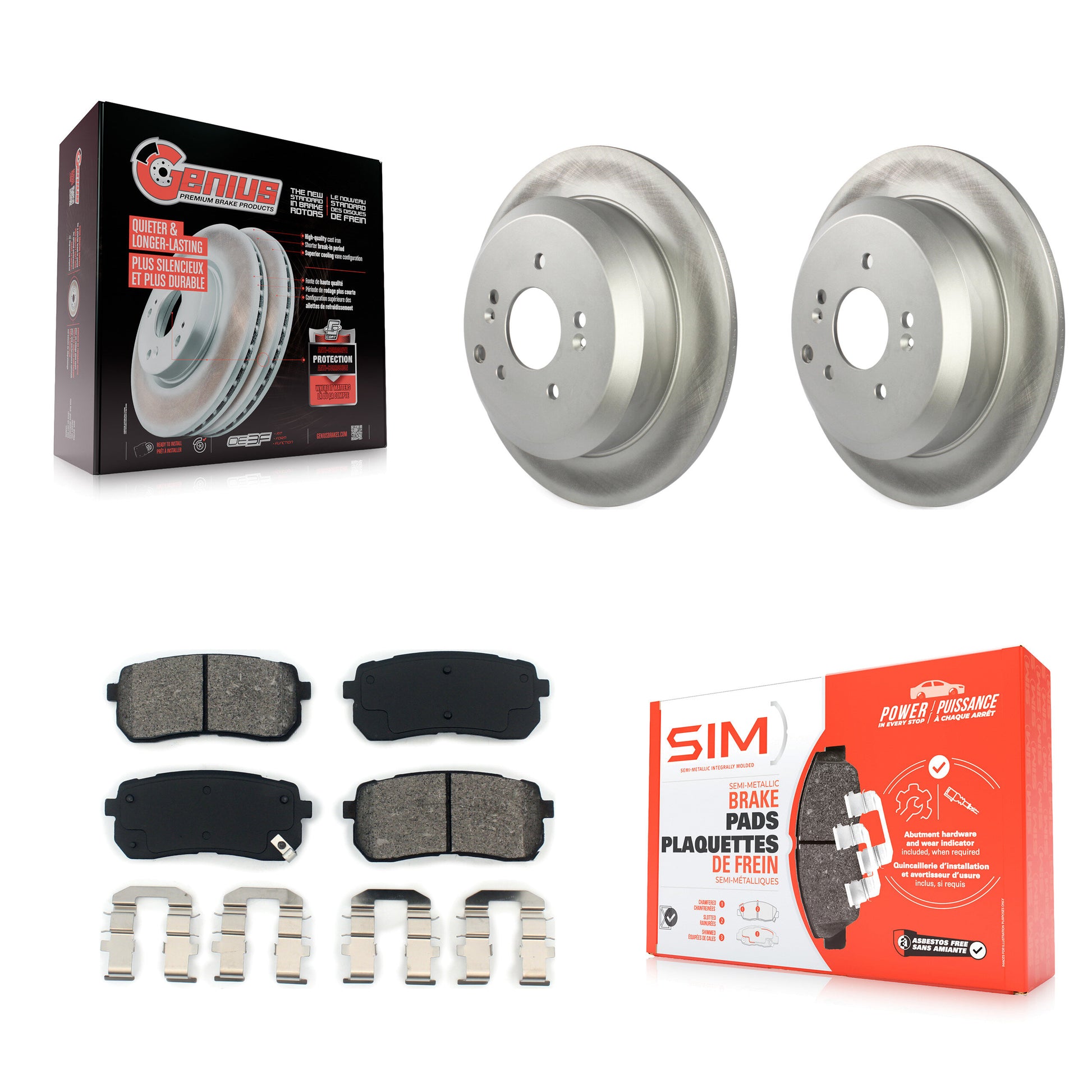 Transit Auto KGS-101410 Disc Brake Kit for 2007-2012 Hyundai Veracruz - Rear