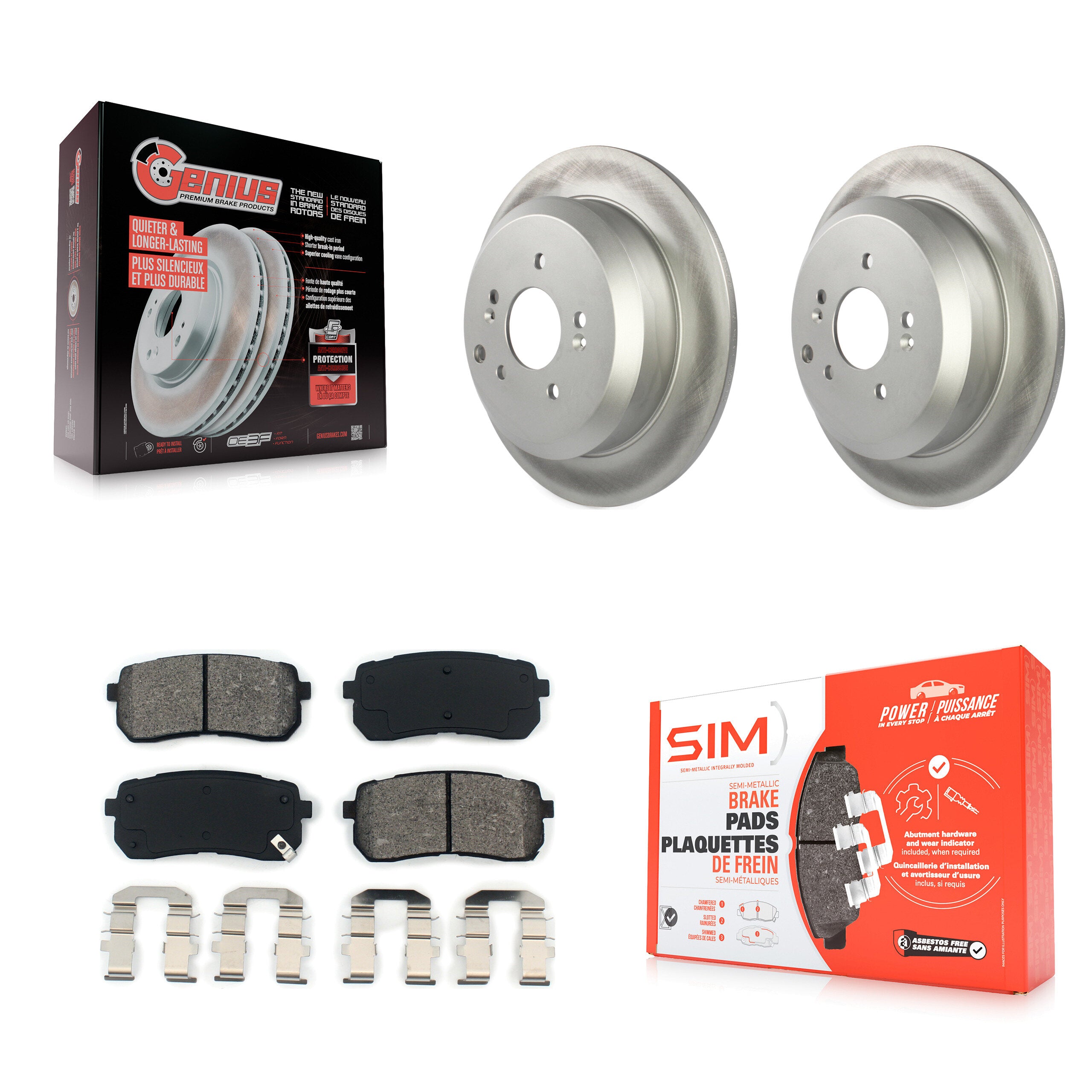 Transit Auto KGS-101410 Disc Brake Kit for 2007-2012 Hyundai Veracruz - Rear