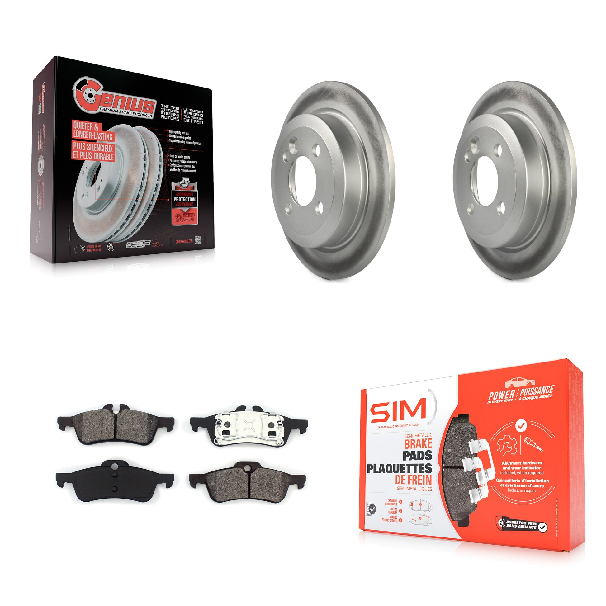 Transit Auto KGS-101412 Disc Brake Kit for 2006-2008 Mini Cooper - Rear