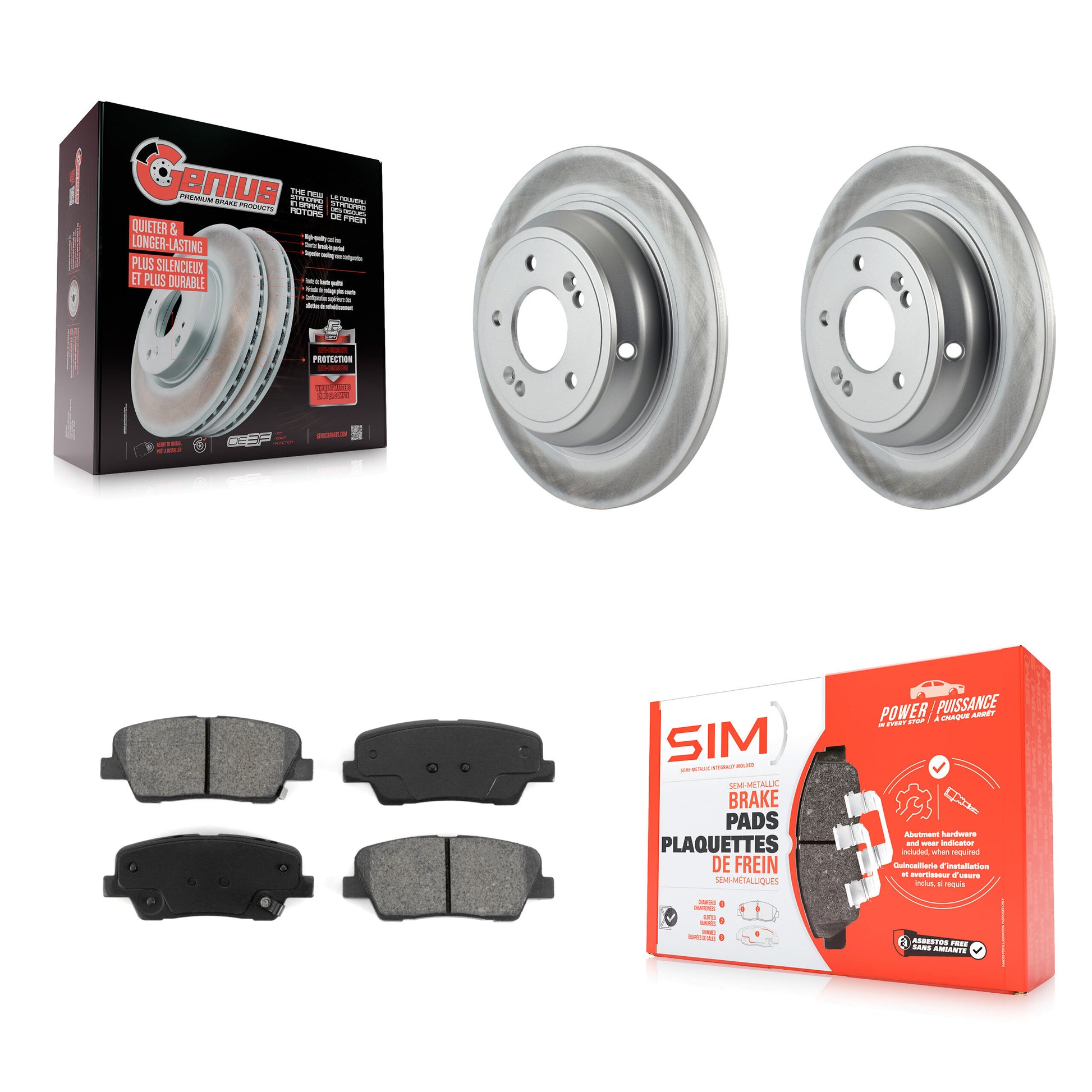 Transit Auto KGS-101431 Disc Brake Kit for 2009-2010 Hyundai Genesis - Rear