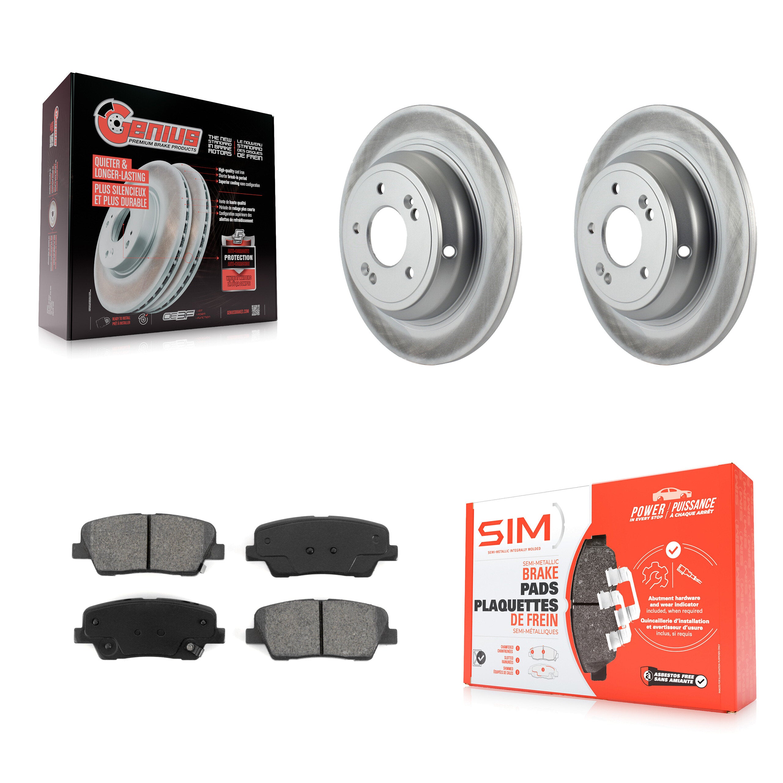 Transit Auto KGS-101431 Disc Brake Kit for 2009-2010 Hyundai Genesis - Rear