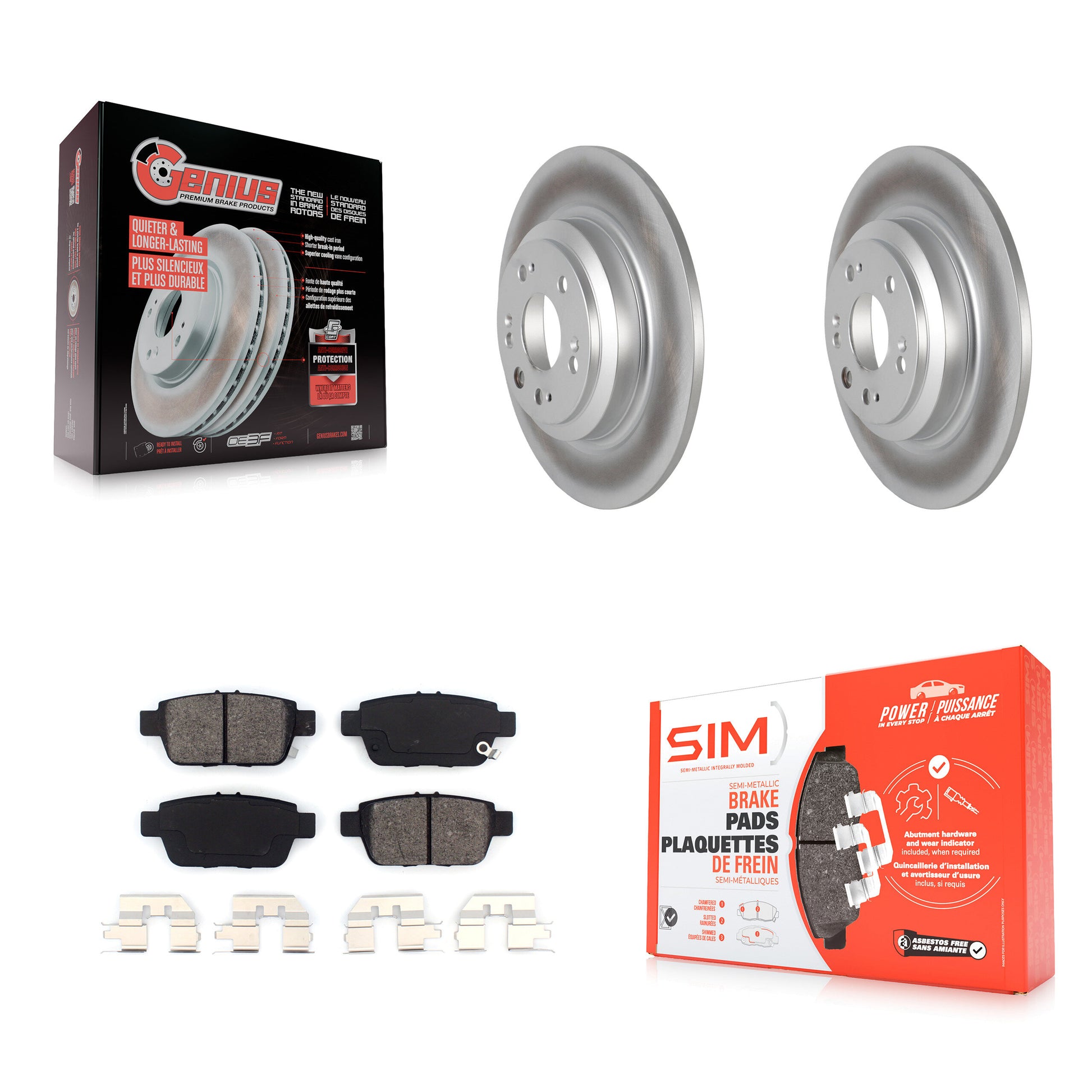 Transit Auto KGS-101436 Disc Brake Kit for 2009-2014 Acura TL - Rear