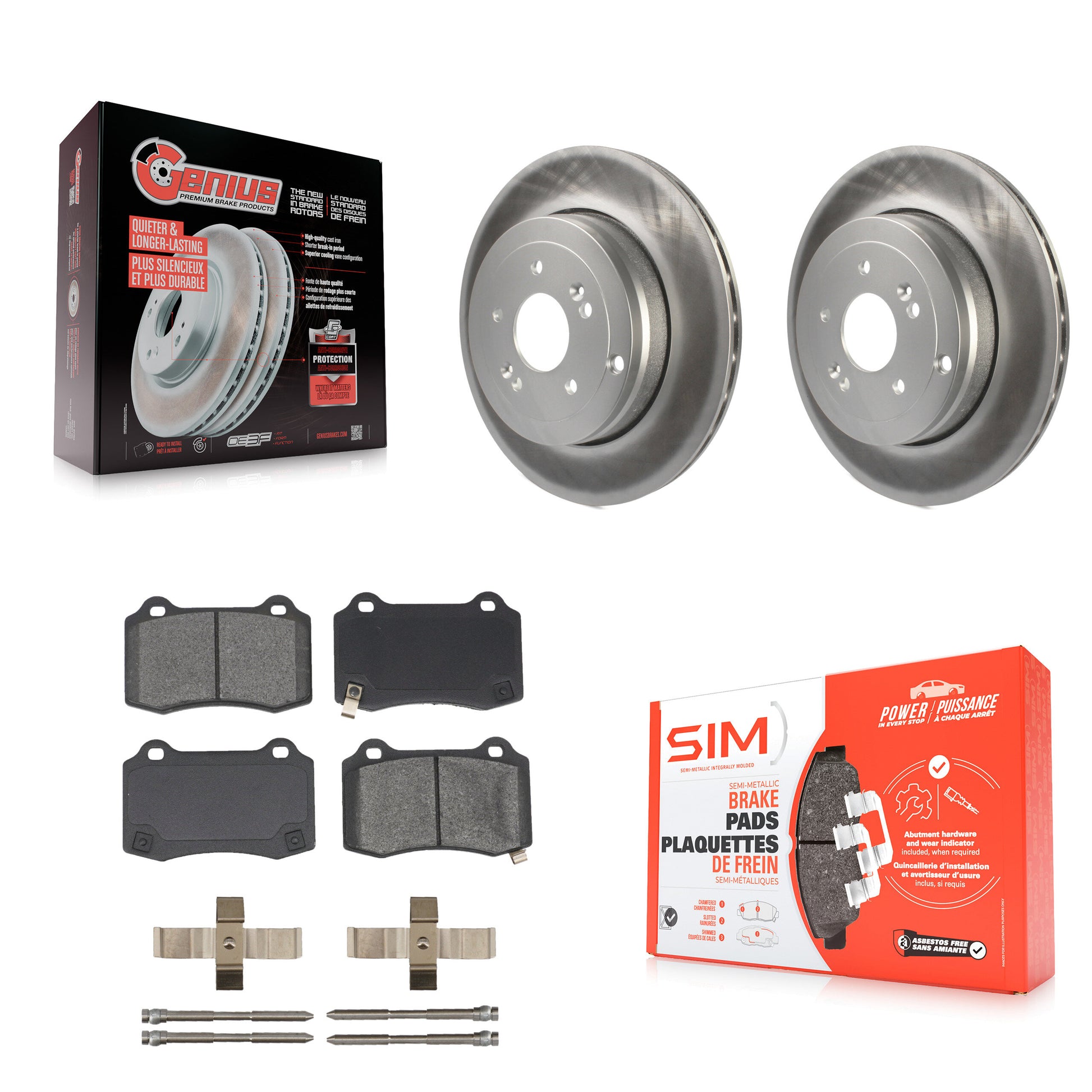 Transit Auto KGS-101441 Disc Brake Kit for 2010-2016 Hyundai Genesis Coupe - Rear