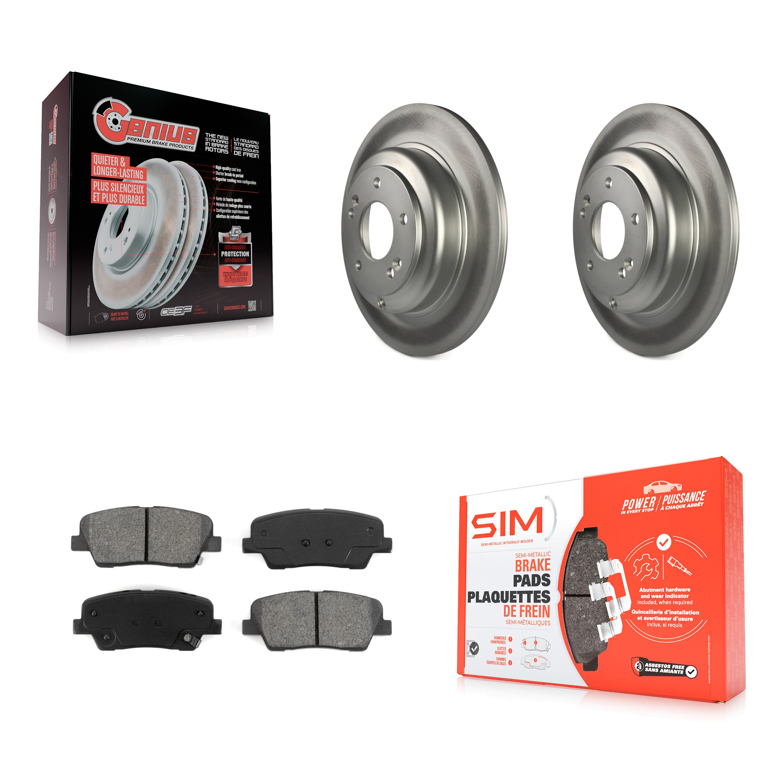 Transit Auto KGS-101442 Disc Brake Kit for 2010-2016 Hyundai Genesis Coupe - Rear