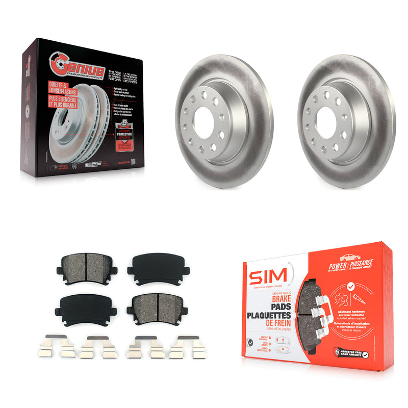Transit Auto KGS-101448 Disc Brake Kit for 2006-2018 Volkswagen CC, Volkswagen Tiguan Limited and More - Rear