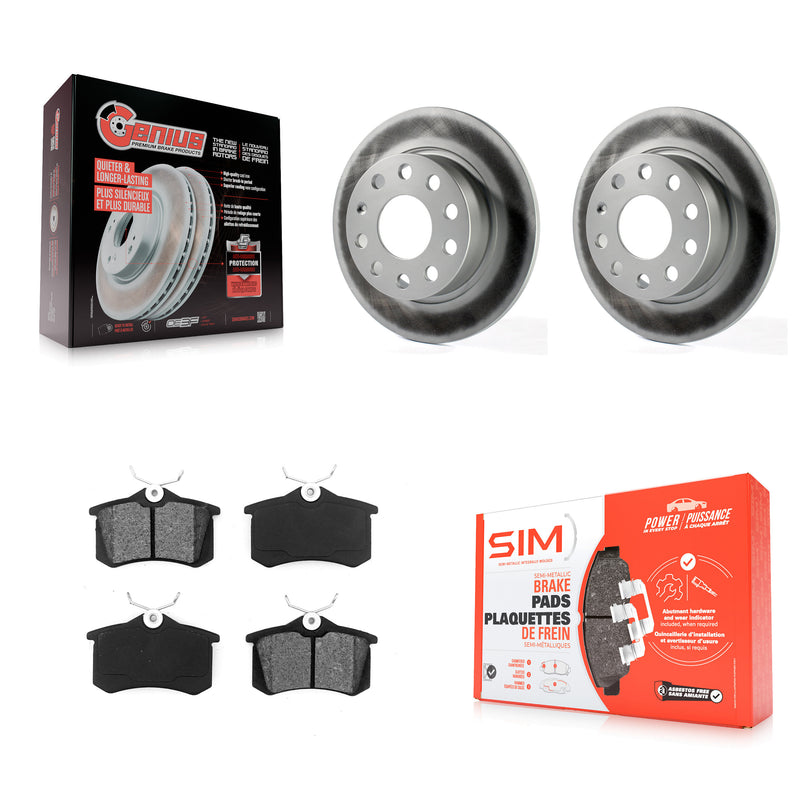 Transit Auto KGS-101457 Disc Brake Kit for 2009-2019 Volkswagen Golf SportWagen, Volkswagen Beetle and More - Rear