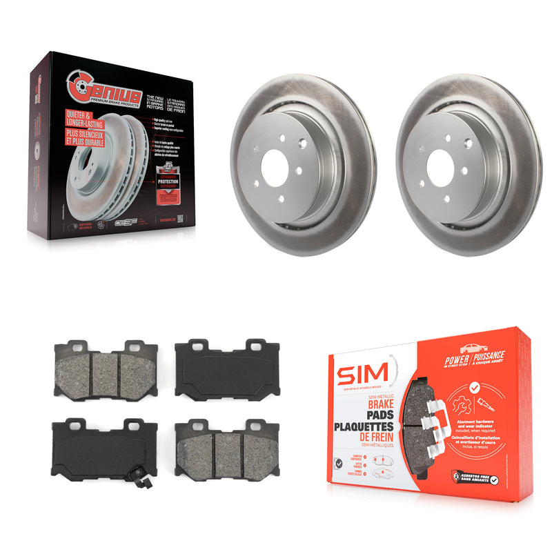 Transit Auto KGS-101463 Disc Brake Kit for 2009-2024 INFINITI Q60, INFINITI Q70L and More - Rear