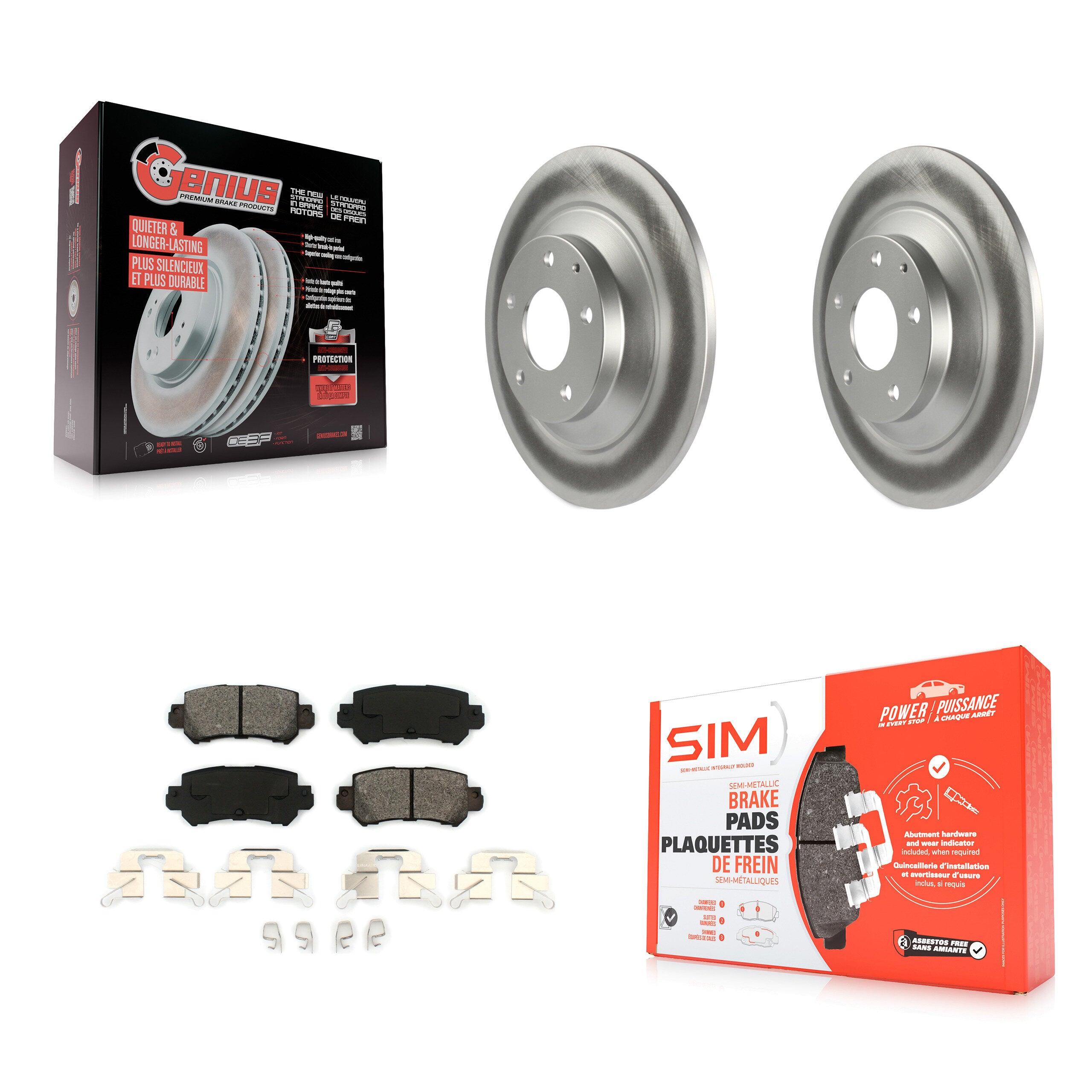 Transit Auto KGS-101473 Disc Brake Kit for 2013-2015 Mazda CX-5 - Rear