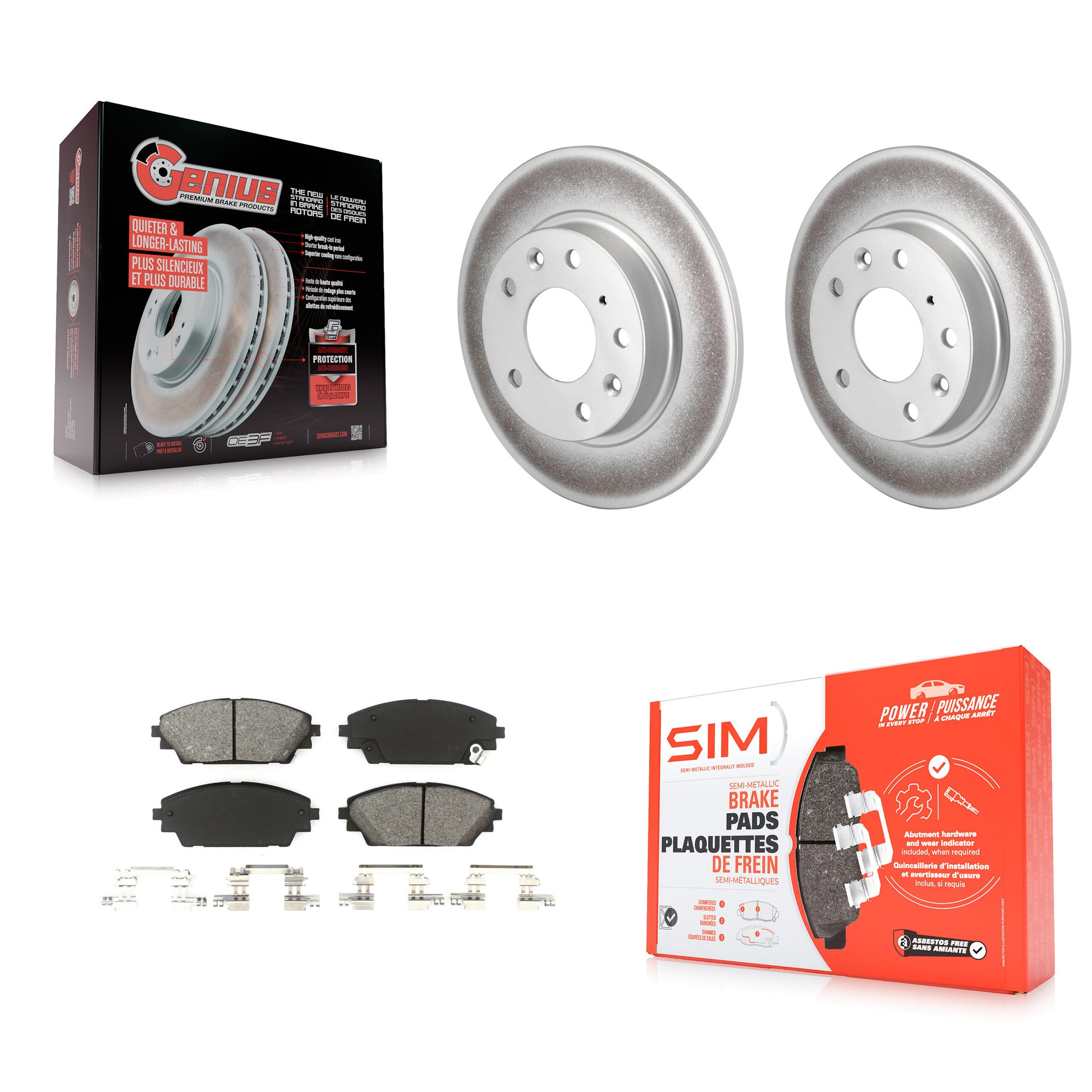Transit Auto KGS-101483 Disc Brake Kit for 2014-2018 Mazda 3, Mazda 3 Sport - Rear