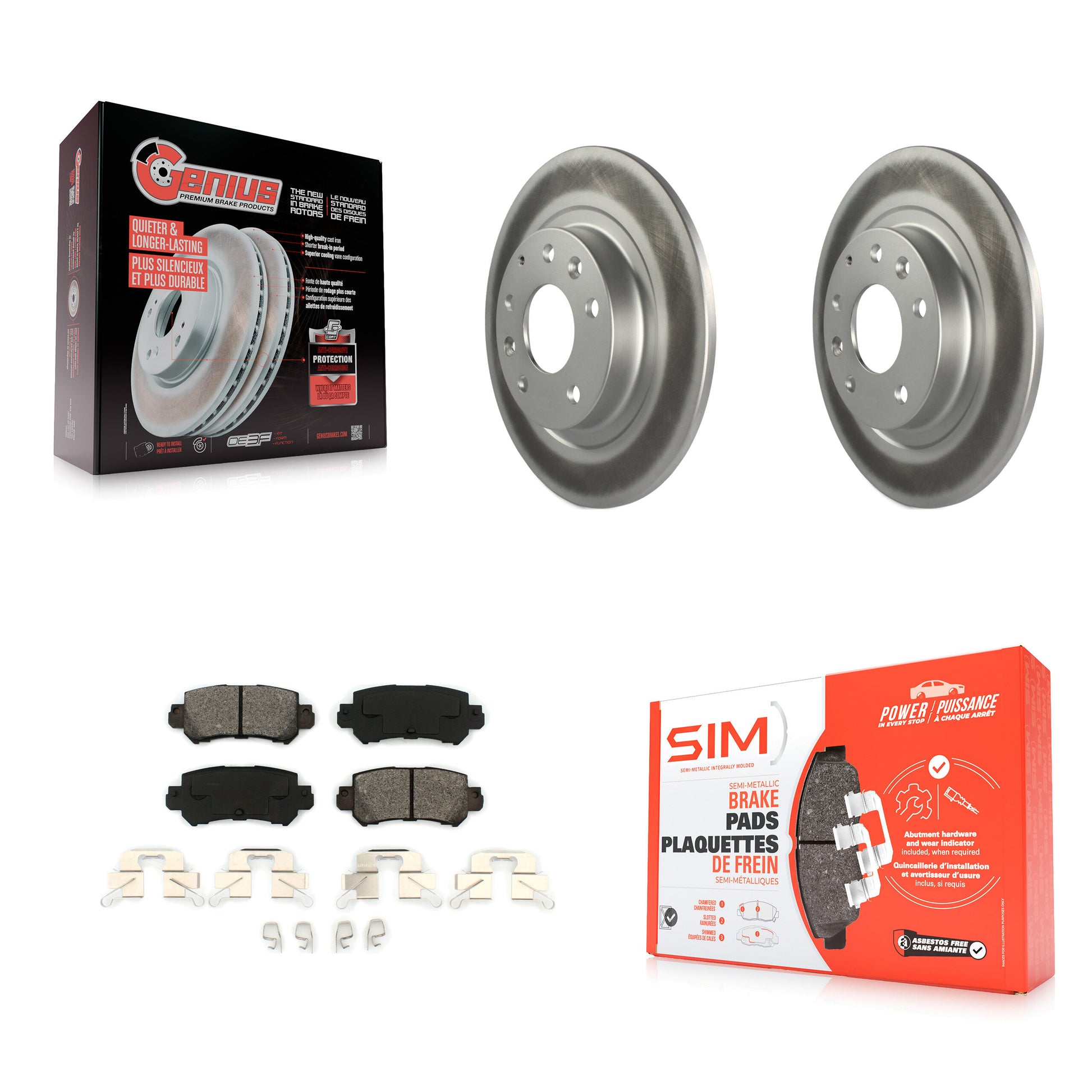 Transit Auto KGS-101487 Disc Brake Kit for 2016-2018 Mazda CX-3 - Rear
