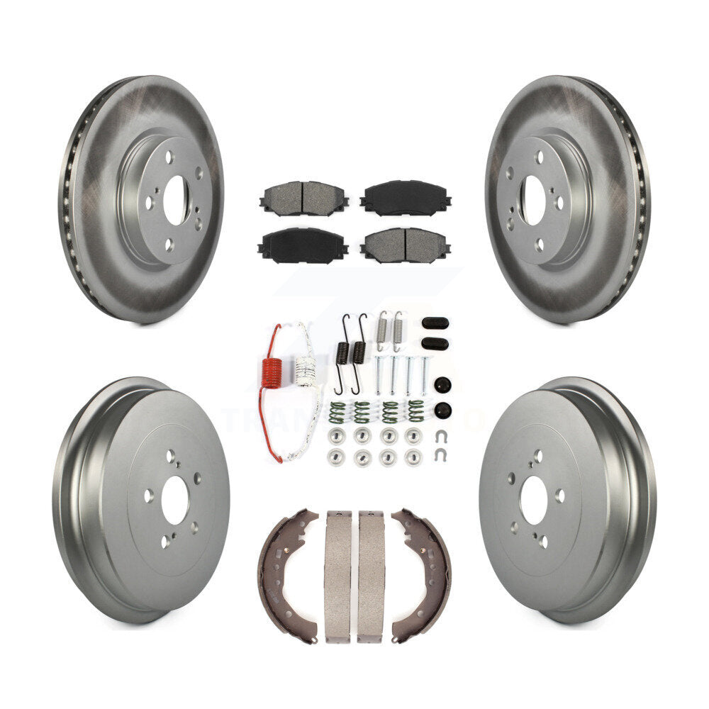 Transit Auto KGS-101552 Disc Brake Kit for 2009-2019 Toyota Corolla - Front and Rear